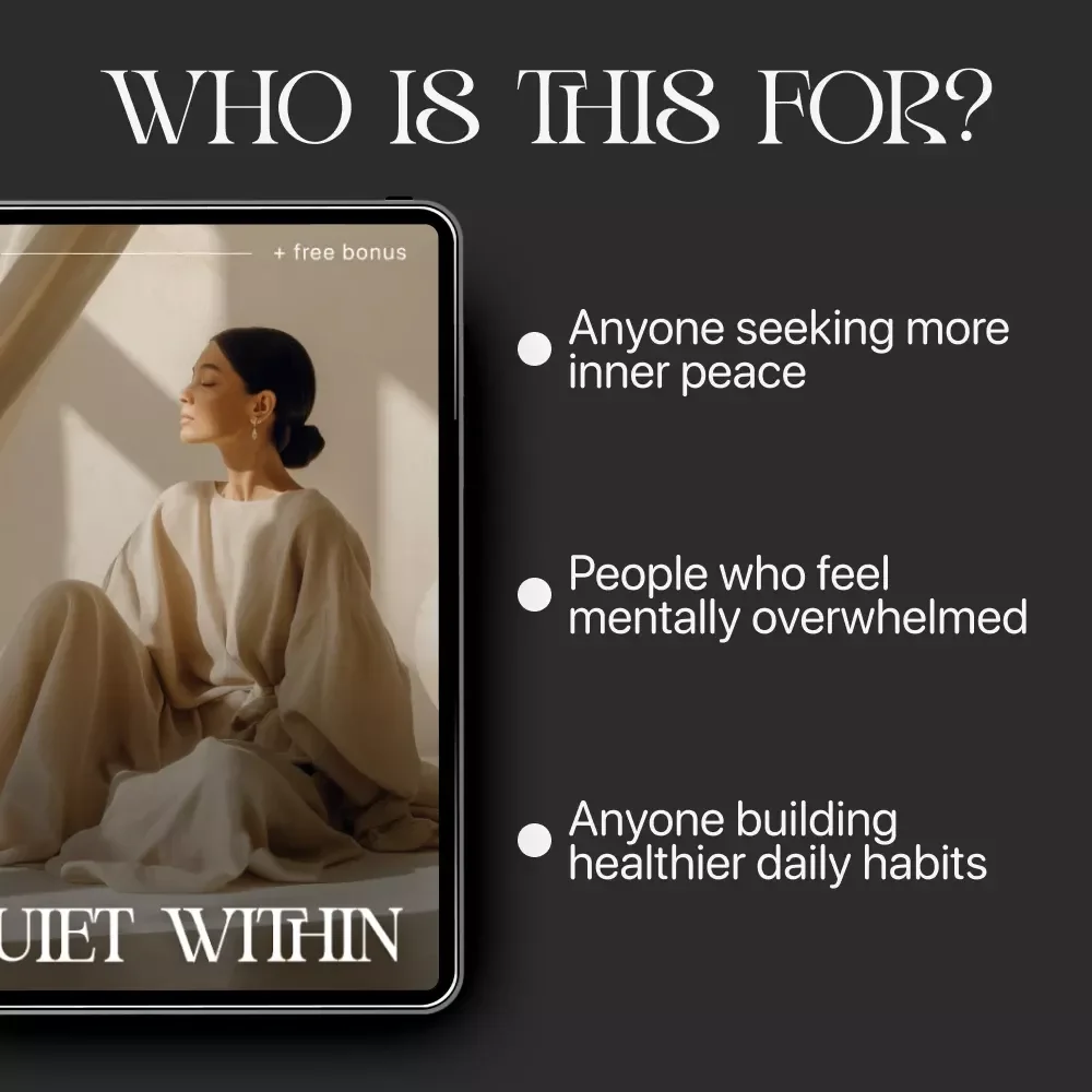 Quiet Within — A Practical eBook on how to find inner peace, Self-Compassion, Daily Calm Habits & Digital Mindfulness Guide