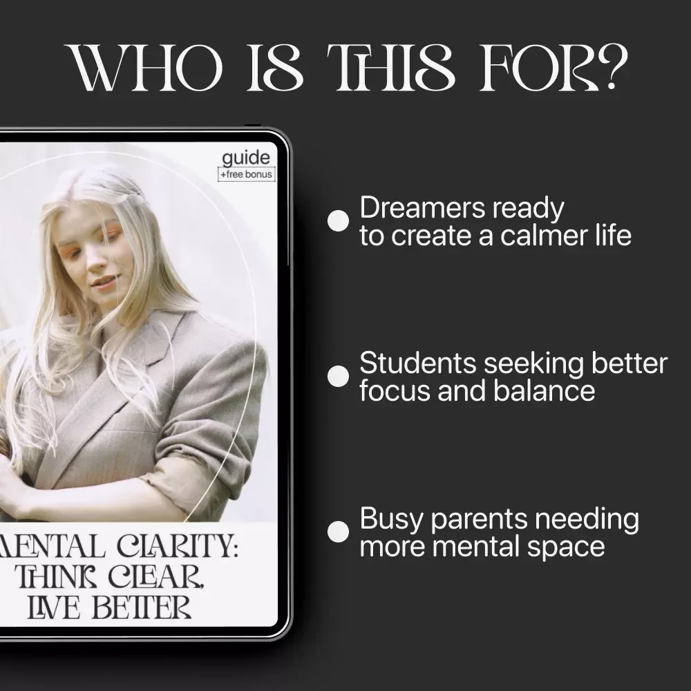 Mental Clarity: Think Clear, Live Better | Digital Guide for Focus and Mindfulness | Printable eBook on Ways to Build Mental Clarity