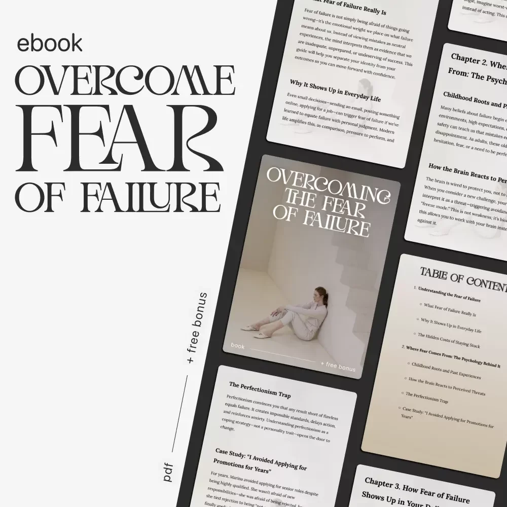 Overcoming the Fear of Failure | Digital eBook for Mindset Growth | Learn How to Overcome Fear of Failure and Build Confidence