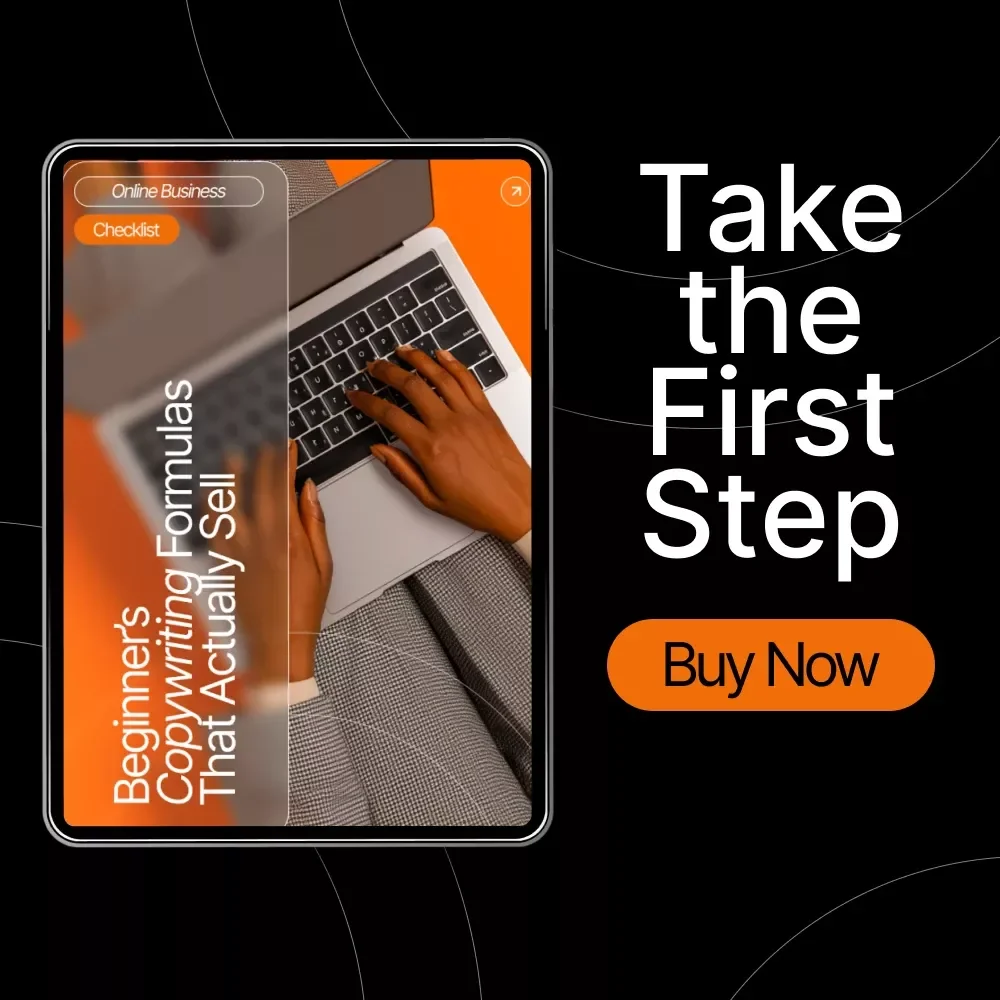 Beginner’s Copywriting Formulas That Actually Sell – Digital Download Guide for AIDA, FAB, 4U Formula, Before–After–Bridge, PASTOR, G.R.A.B., and More | Copywriting Checklist & eBook for Beginners