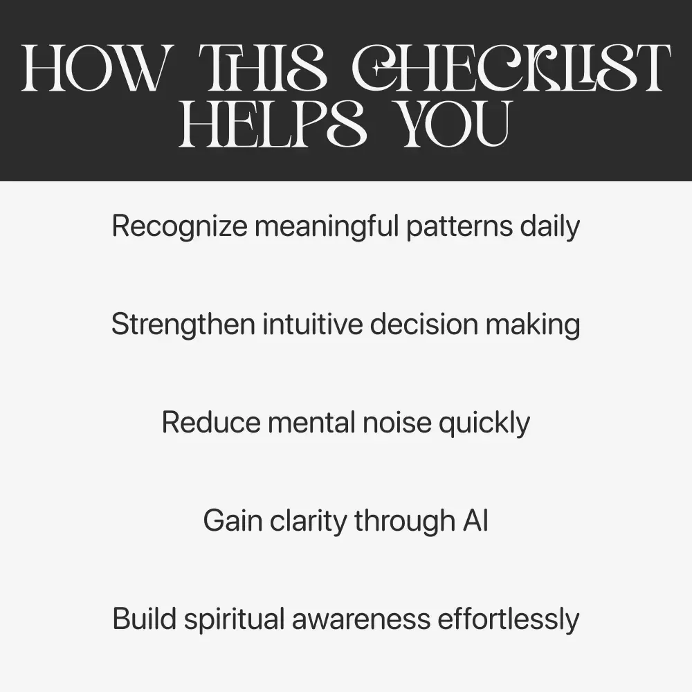 Tune Into the Signs – Checklist for How to Notice Signs From the Universe | Intuition Guide | Digital Download