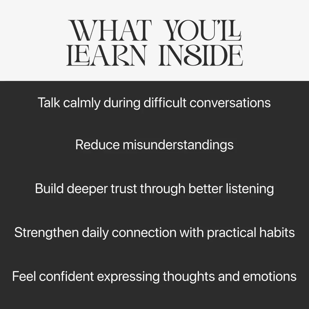 Speak From the Heart | How to Communicate Better With Your Partner Guide | Couples Communication eBook | Relationship Conflict Resolution Digital Download