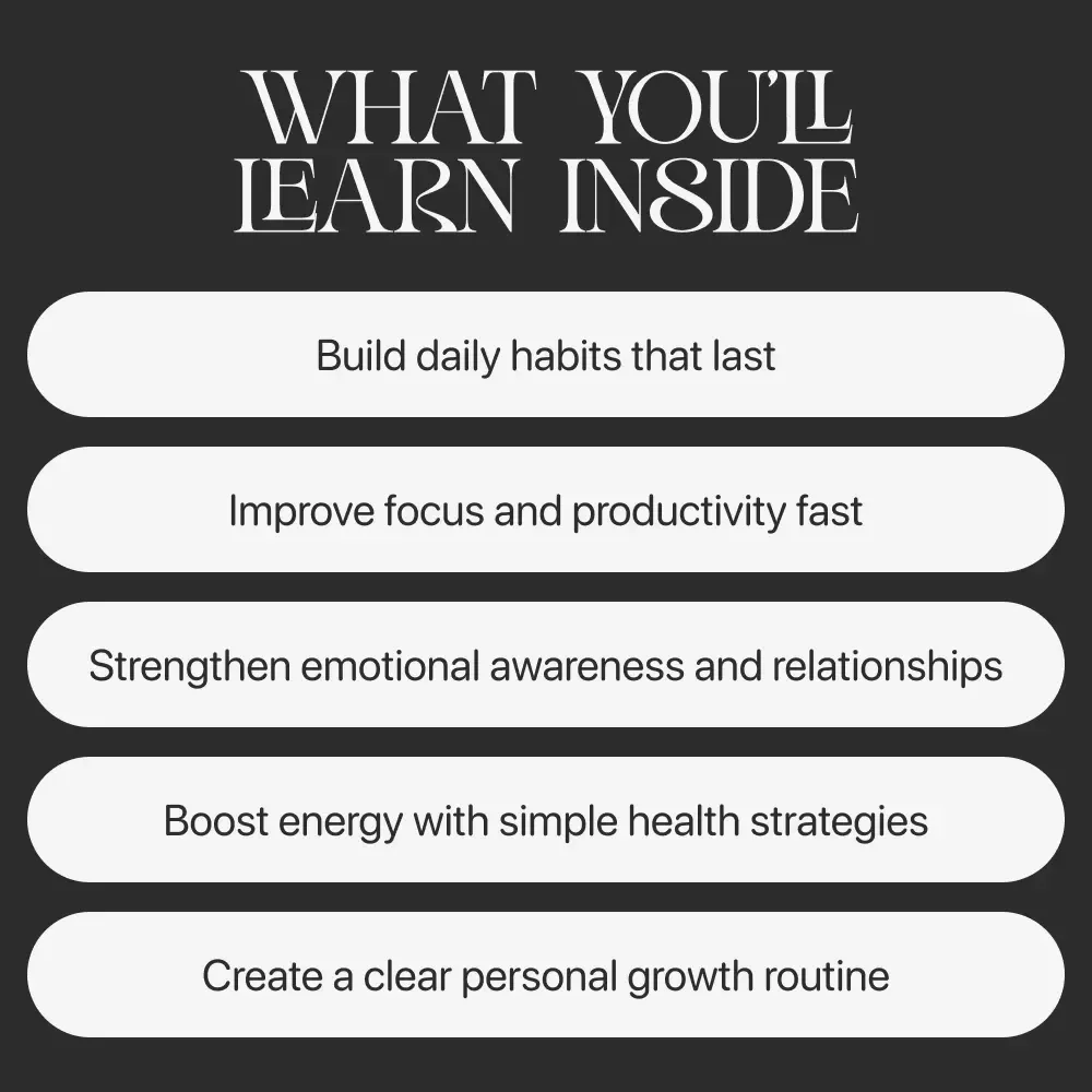 30 Days to a Better You: A Personal Growth Challenge Plan | 30 Day Personal Growth Challenge Plan eBook | Self Improvement Guide, Habit Builder, Mindset Workbook
