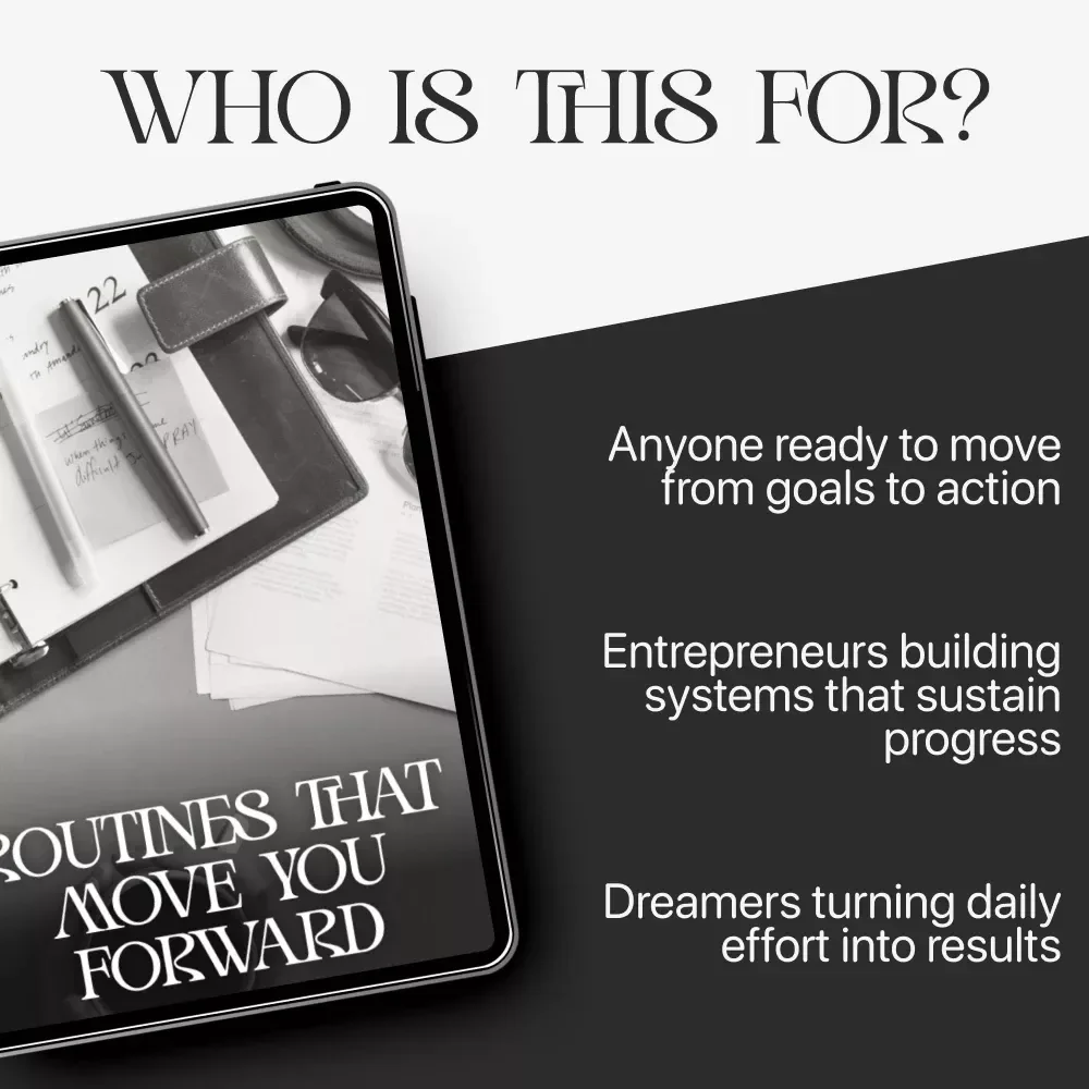 Routines That Move You Forward | Goal-Setting & Habit-Building Guide | How to Build Routines That Support Your Goals