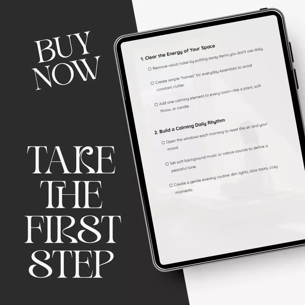 Peaceful Home, Peaceful You – Printable Home Sanctuary Guide, Calming Lifestyle eBook, Minimalist Decluttering Checklist, Self-Care & Stress Relief Digital Download
