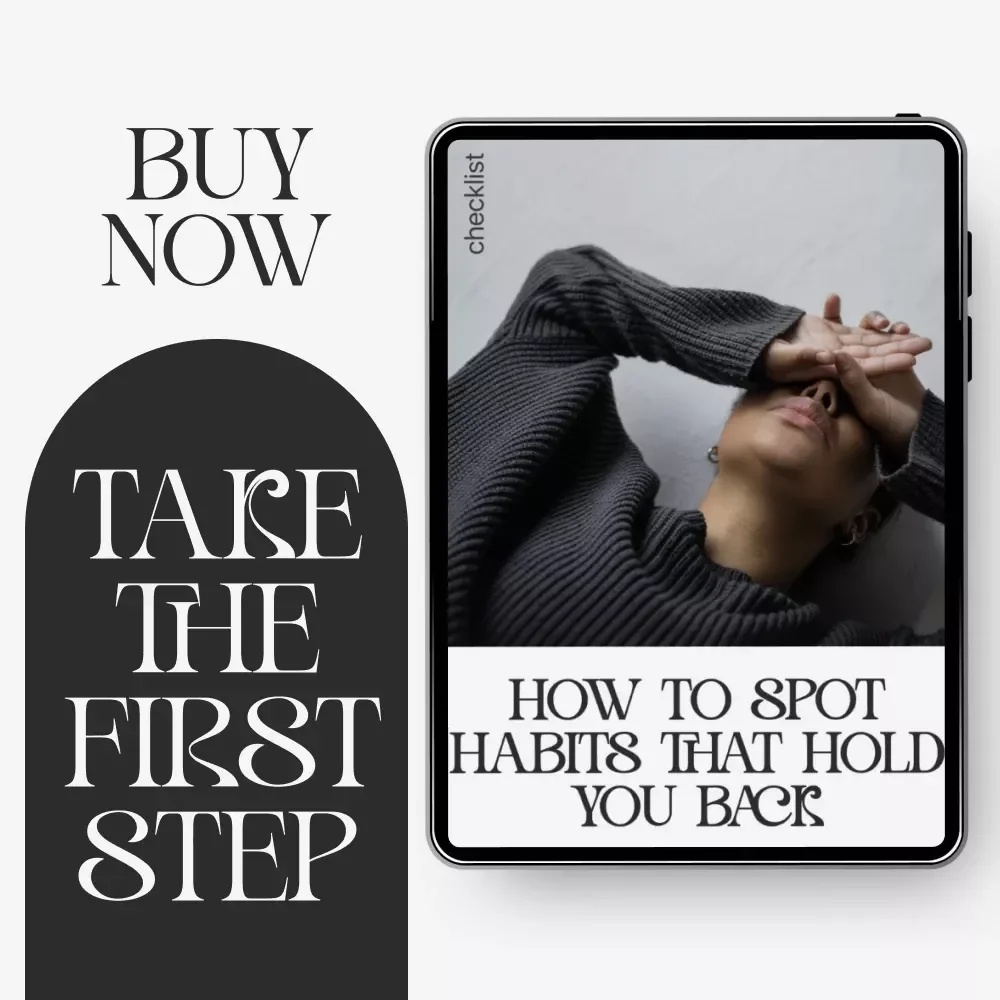 How to Spot Habits That Hold You Back | Printable Self-Awareness Checklist | Digital Download for Personal Growth and Mindset Change