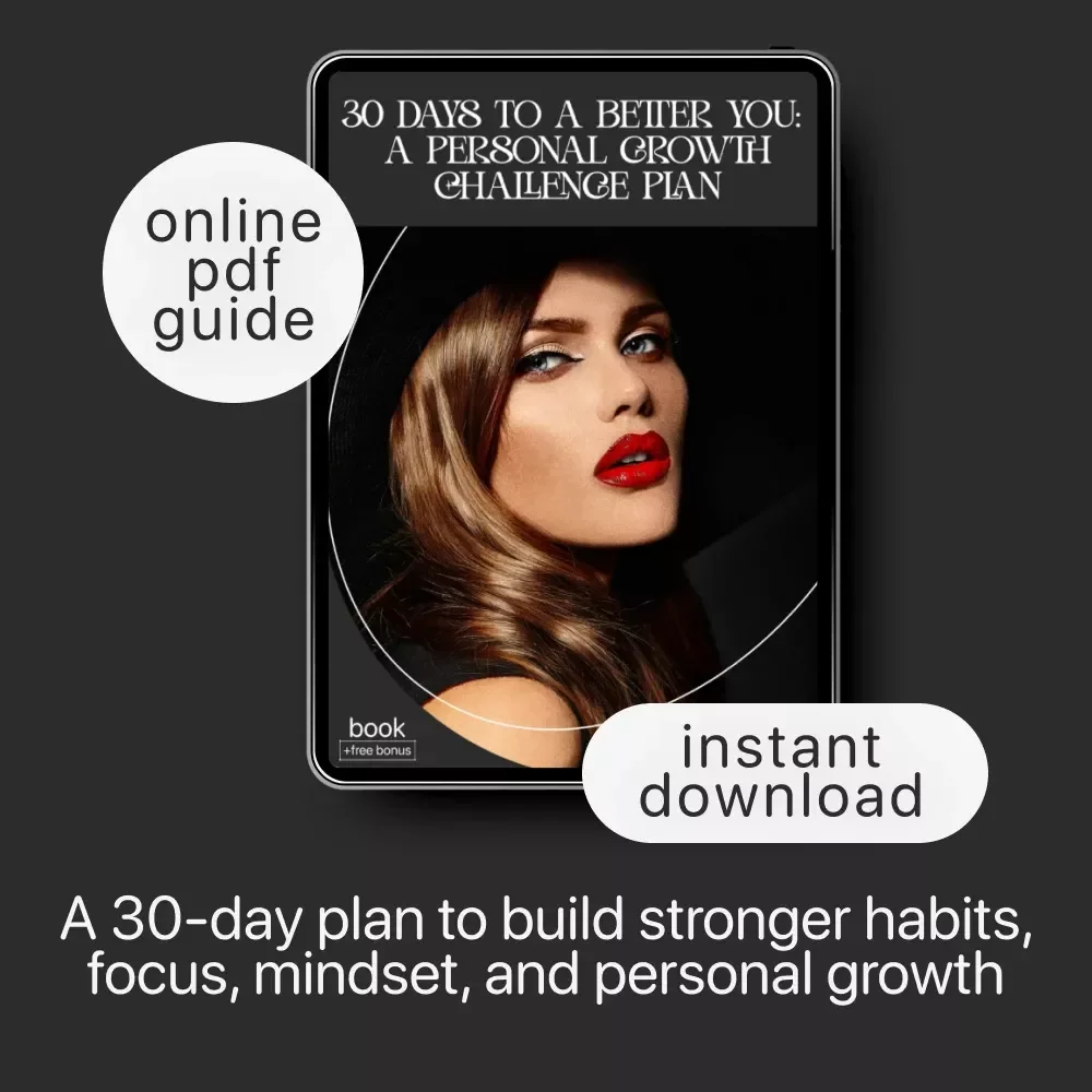 30 Days to a Better You: A Personal Growth Challenge Plan | 30 Day Personal Growth Challenge Plan eBook | Self Improvement Guide, Habit Builder, Mindset Workbook