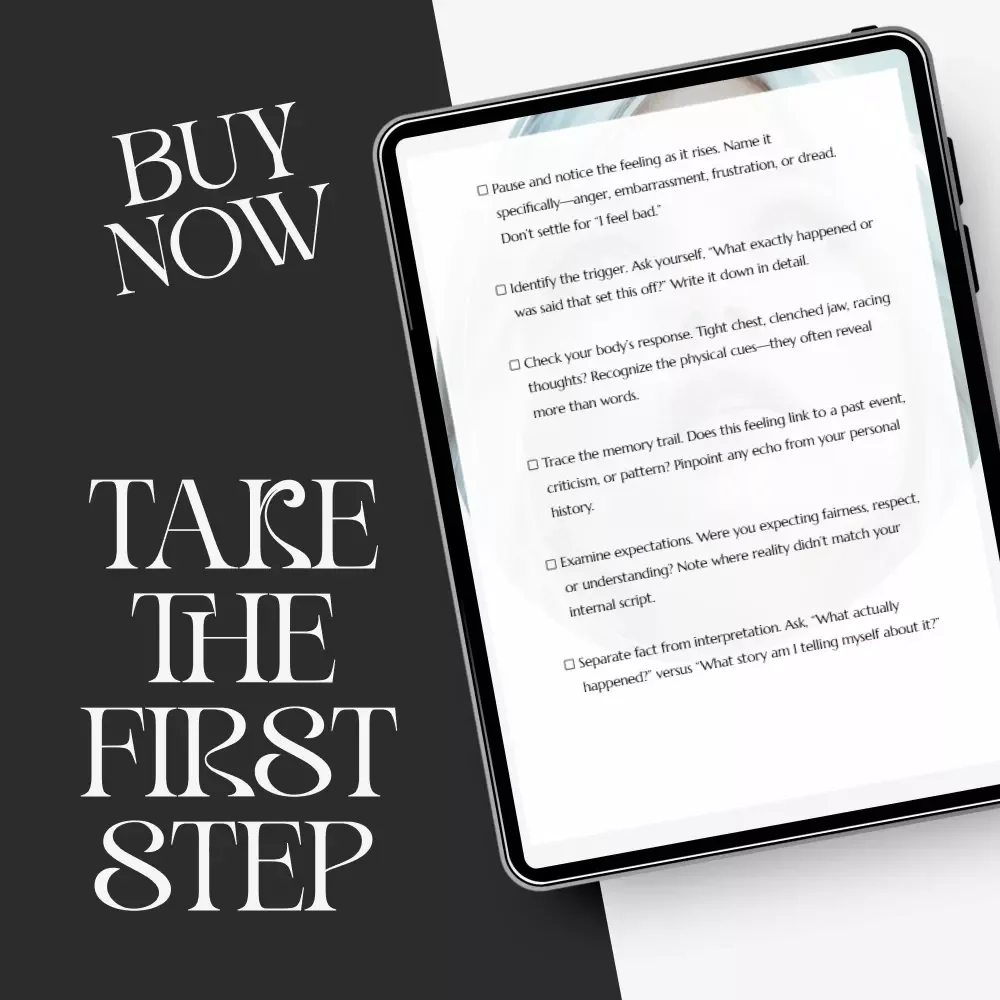 A Step-by-Step Self-Discovery Checklist – Emotional Awareness Guide, Self Reflection Journal Tool, Inner Work Workbook, Mindfulness & Personal Growth Printable