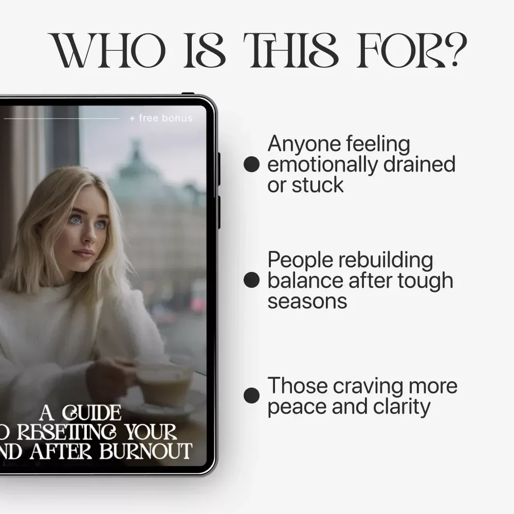 A Guide to Resetting Your Mind After Burnout | Digital eBook for Emotional Recovery, Self-Care & Growth | Learn How to Reset My Mindset After Burnout
