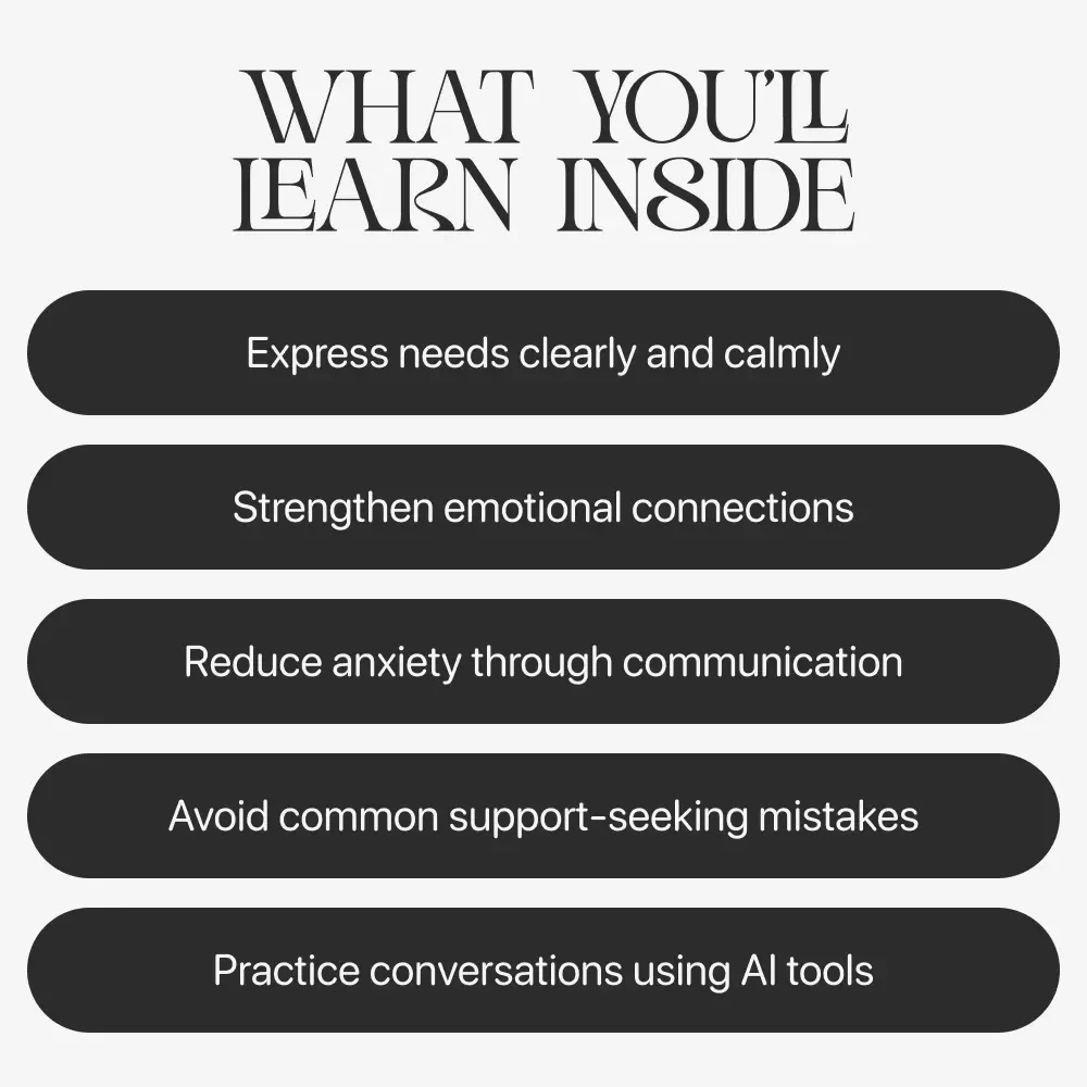 Finding Steady Ground When You Need It Most – Guide on how to ask for emotional support