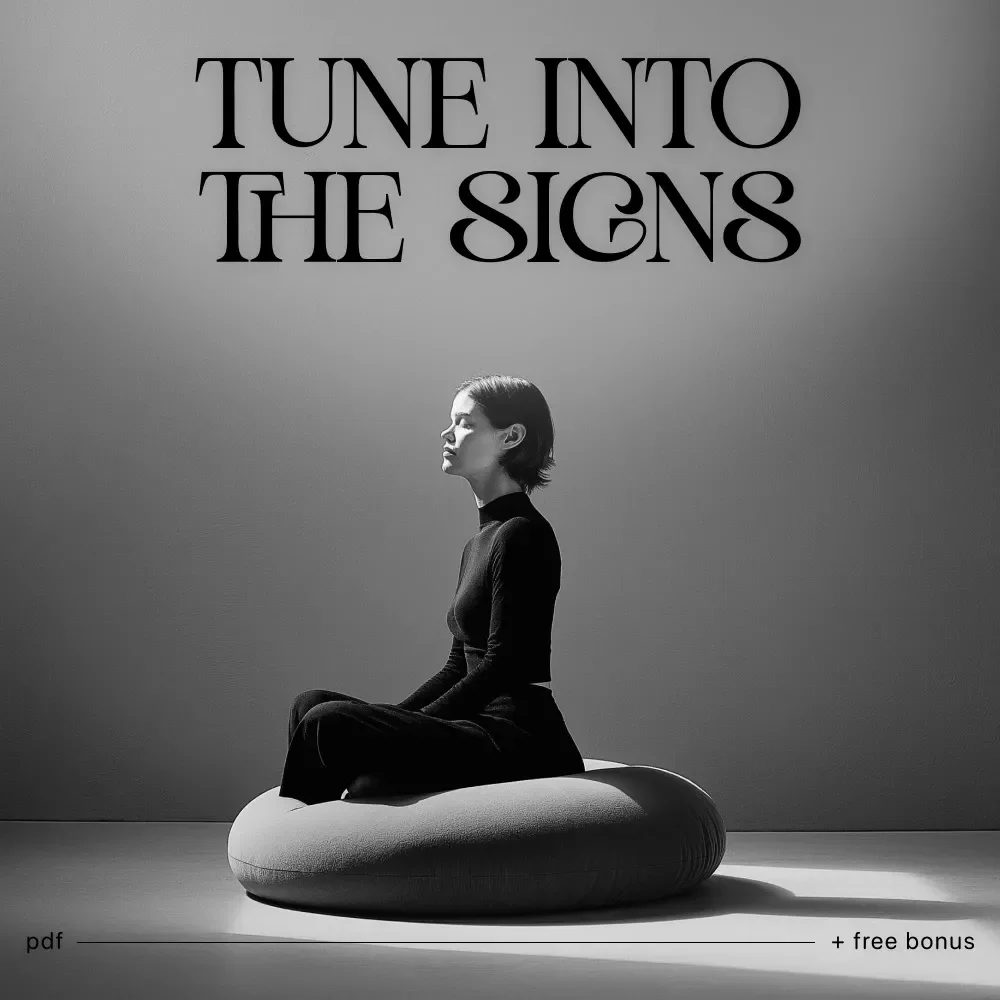 Tune Into the Signs – Checklist for How to Notice Signs From the Universe | Intuition Guide | Digital Download
