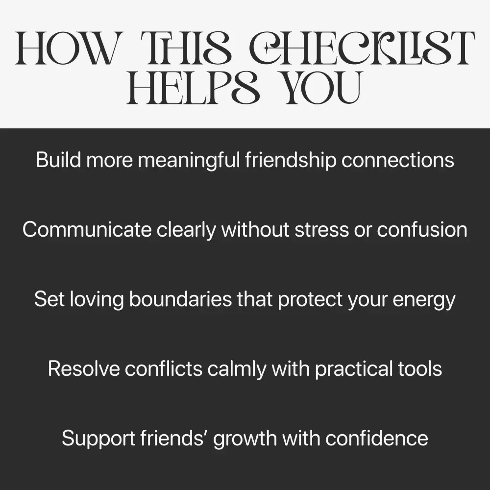 Healthy Friendship Habits | Digital Download Guide for Better Communication, Boundaries & Meaningful Connections | Self-Growth eBook for Stronger Friendships