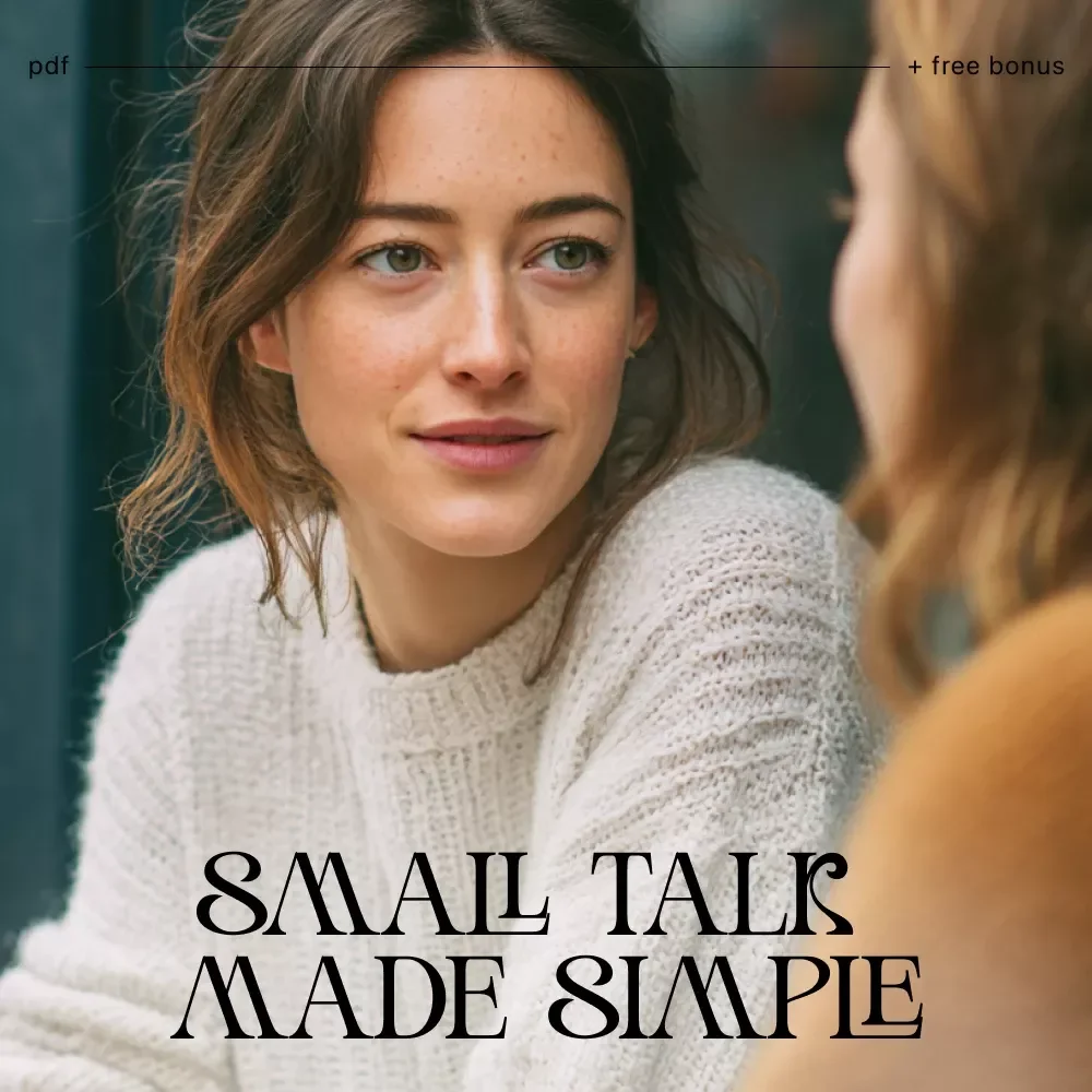 Small Talk Made Simple | Digital Download Guide for Better Conversations, Easy Social Skills, Everyday Communication Tips, Printable eBook