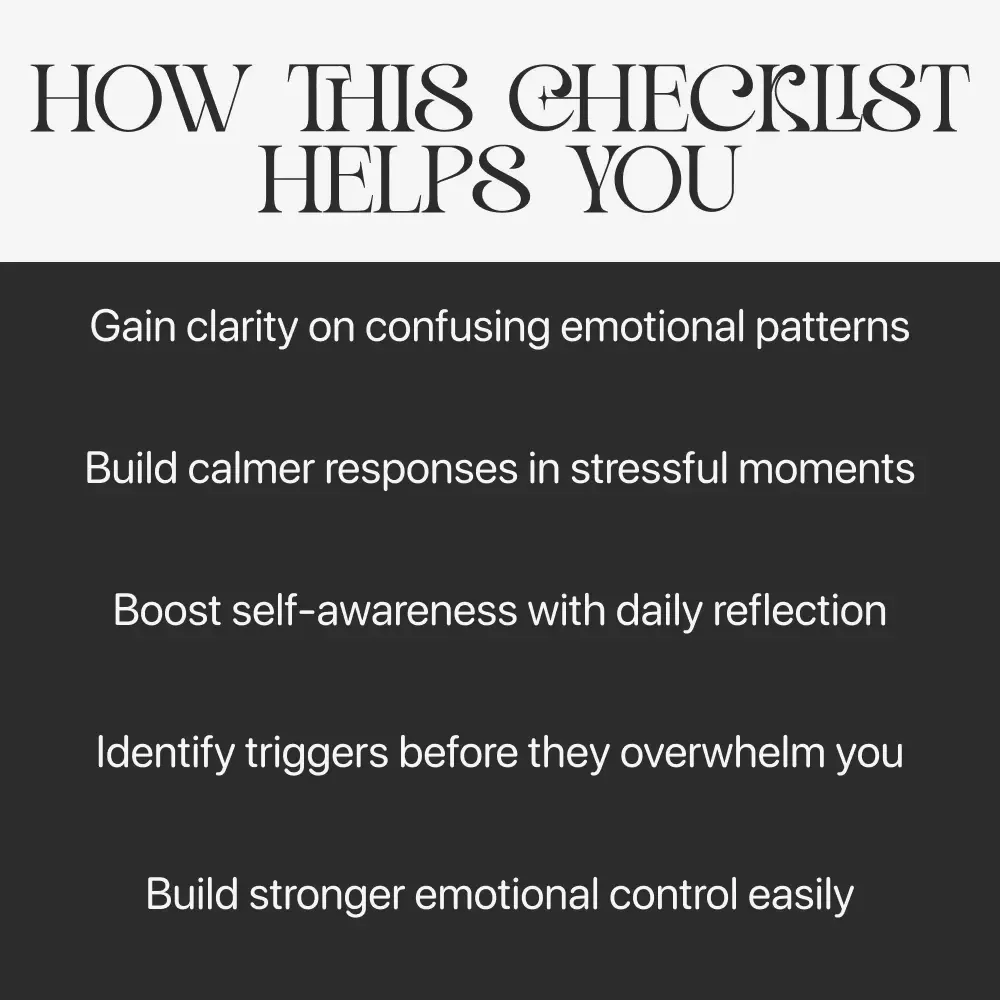 A Practical Checklist to Understand Your Emotions – Printable Emotional Awareness Guide | Self-Reflection Toolkit | How to Read My Emotions Better for Mindfulness & Growth