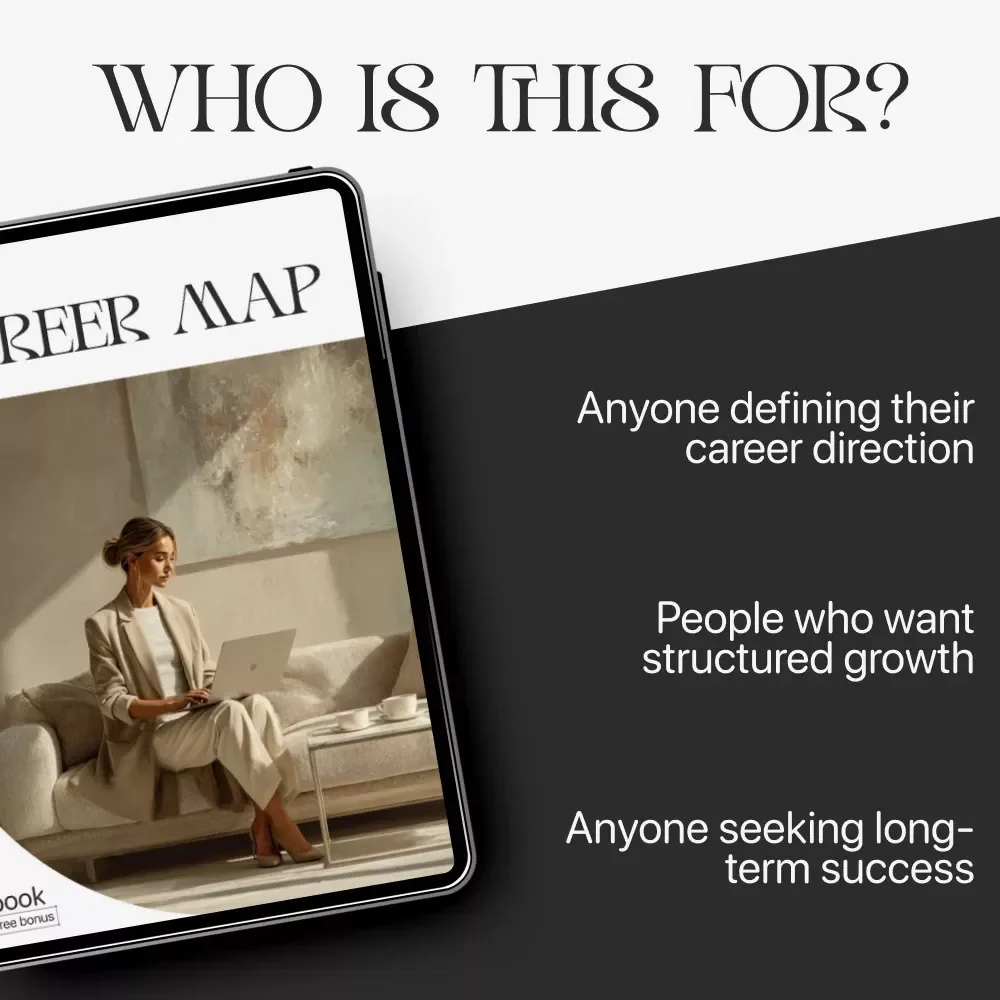 Career Map — Ebook Guide on How to Make a 5-Year Career Plan | Digital Career Planner for Professionals, Graduates & Career Changers