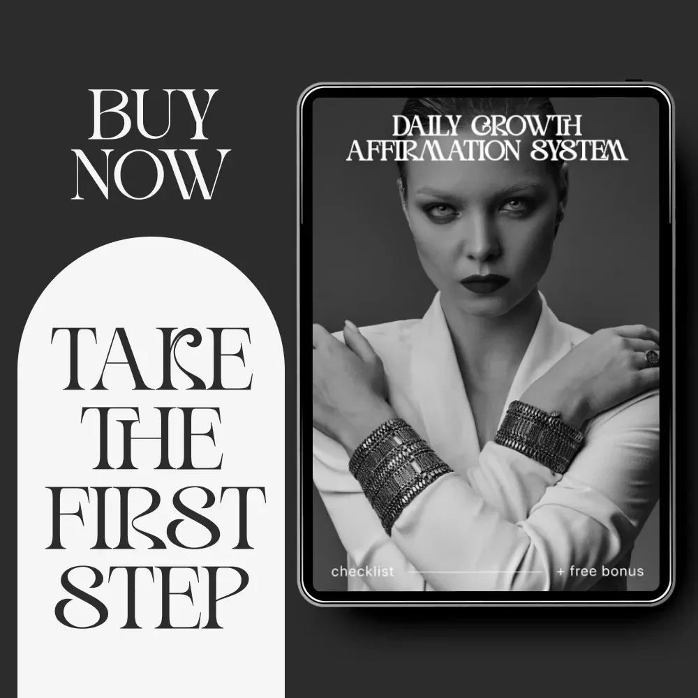 Daily Growth Affirmation System Checklist | Digital Download | Daily Growth Affirmation System for Mindset, Confidence & Productivity