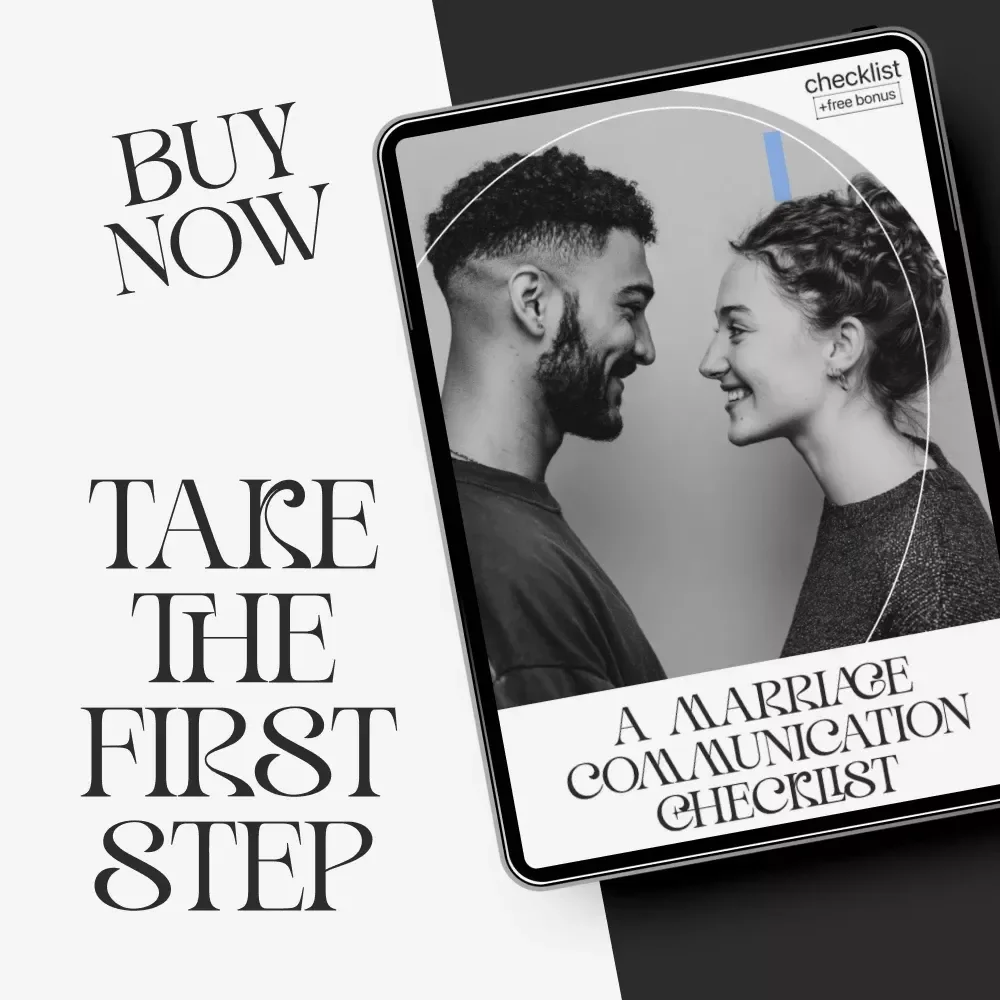 A Marriage Communication Checklist | Printable Couple Communication Guide | How to Keep Communication Healthy in Marriage | Digital Download