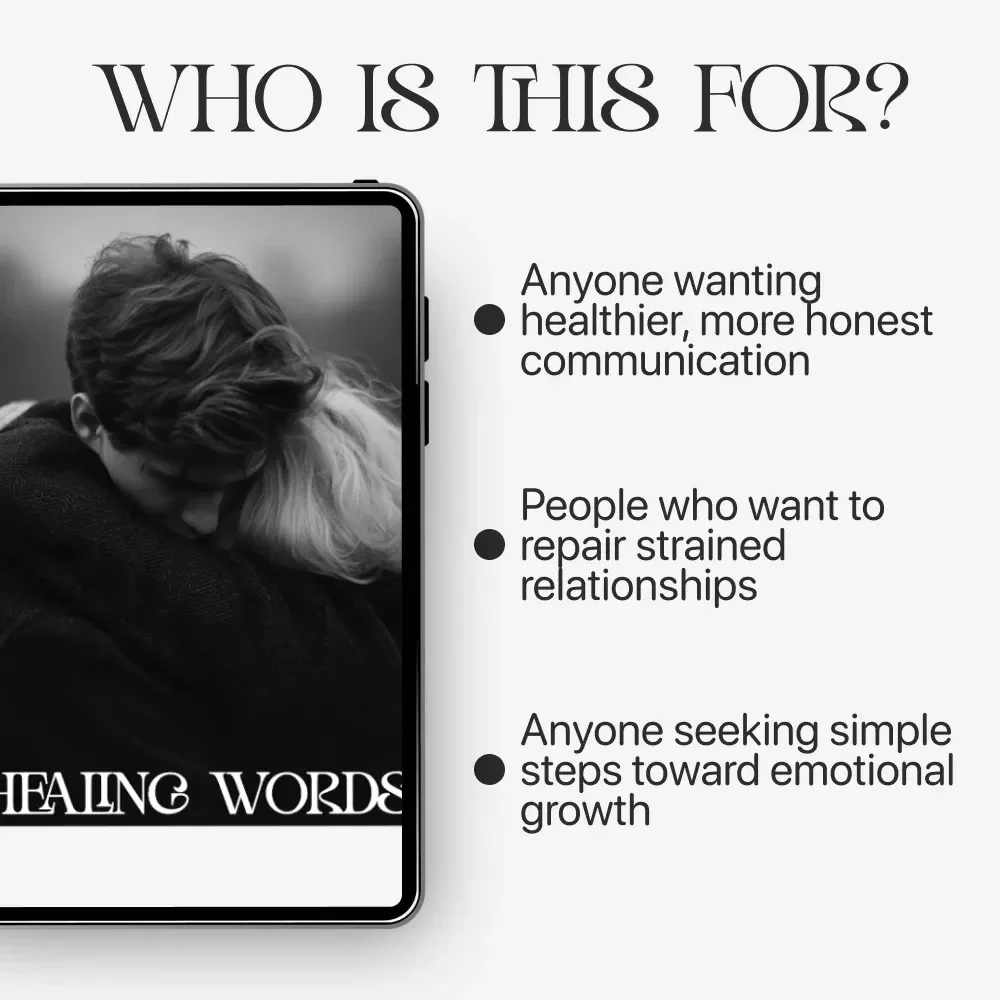 Healing Words | Emotional Healing Apology Guide eBook | Digital Download for Better Communication & Relationship Repair