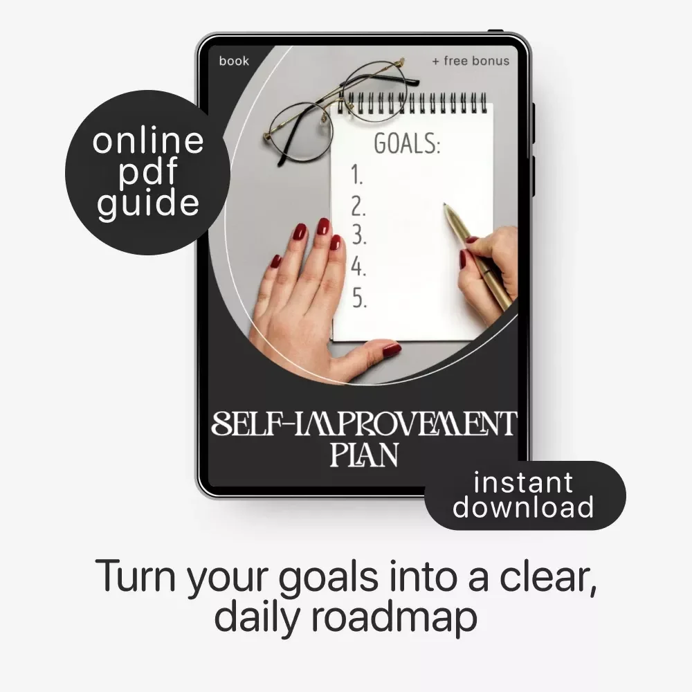 Your Self-Improvement Plan | Printable Goal-Setting eBook | Step-by-Step Digital Guide on How to Create an Action Plan for Self-Improvement