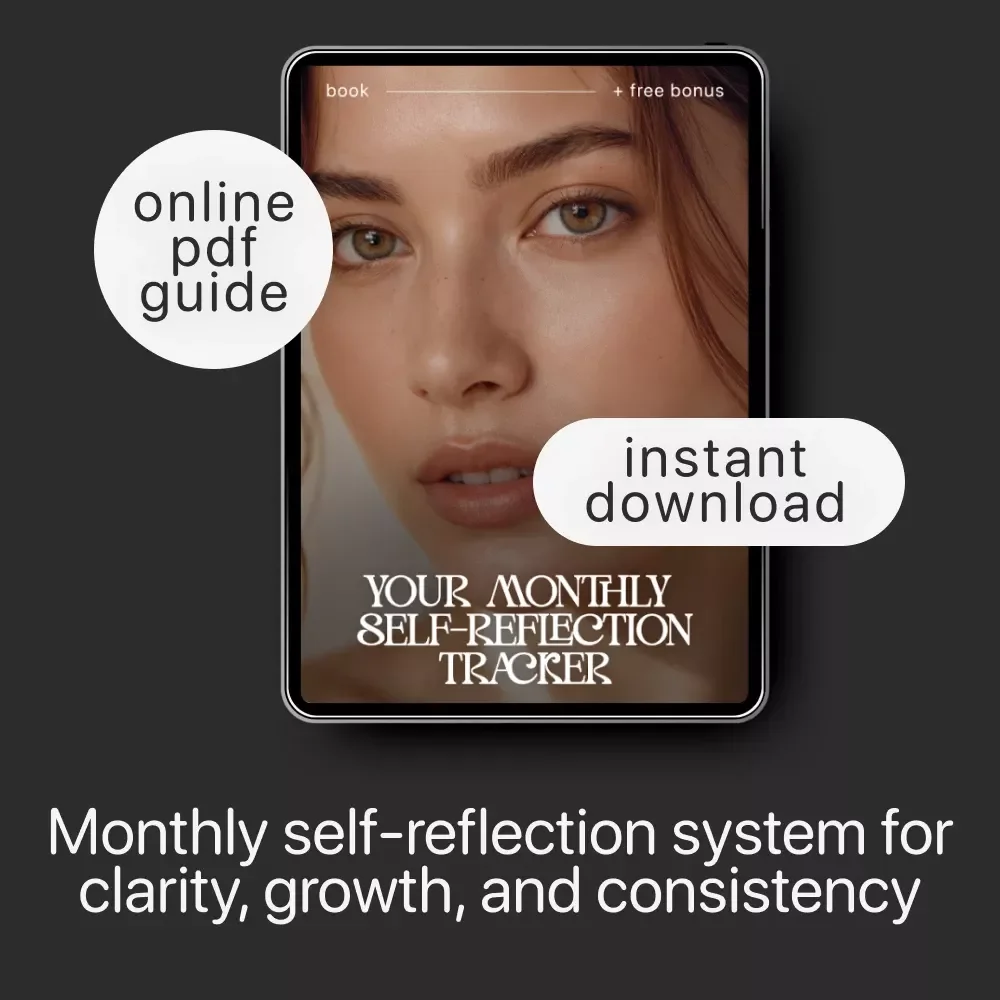 Your Monthly Self-Reflection Tracker | Monthly Self Reflection Tracker eBook & Personal Growth Journal Guide