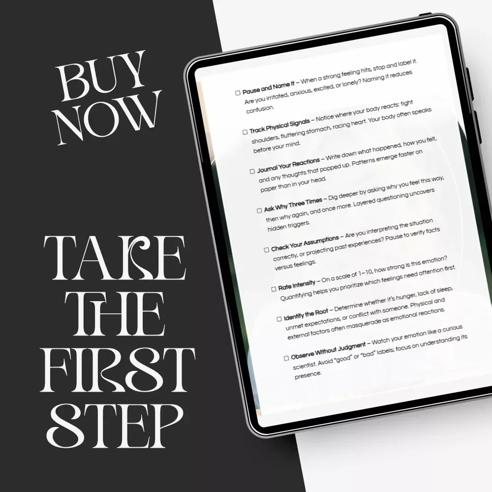 A Practical Checklist to Understand Your Emotions – Printable Emotional Awareness Guide | Self-Reflection Toolkit | How to Read My Emotions Better for Mindfulness & Growth