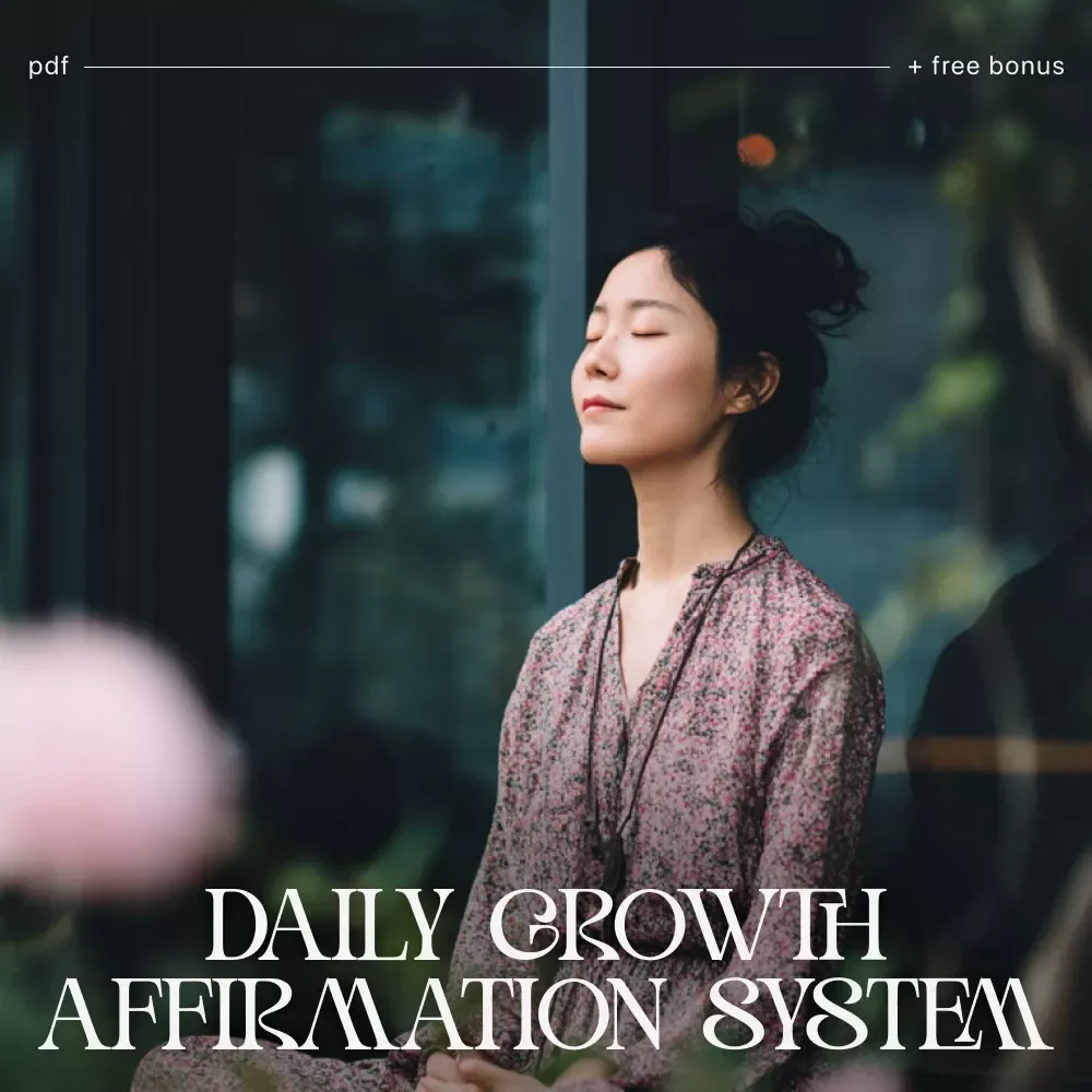 Daily Growth Affirmation System Checklist | Digital Download | Daily Growth Affirmation System for Mindset, Confidence & Productivity