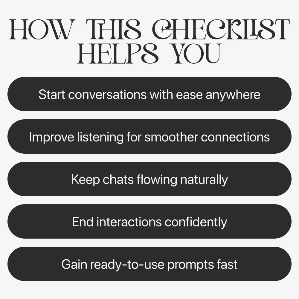 Small Talk Made Simple | Digital Download Guide for Better Conversations, Easy Social Skills, Everyday Communication Tips, Printable eBook