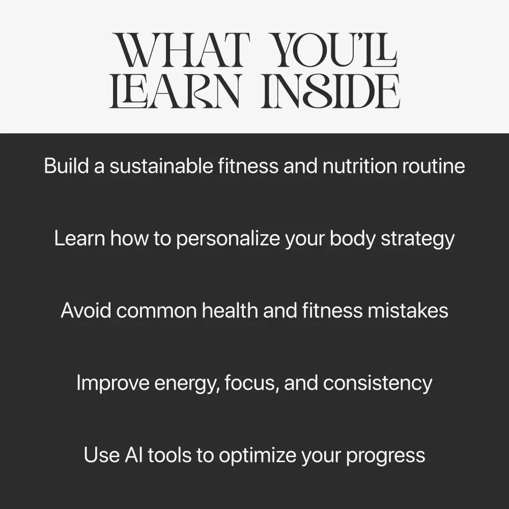 A Modern Guide to Building Your Best Body – Digital Wellness Guide | How to Build Healthier Body with Science, Nutrition & Fitness
