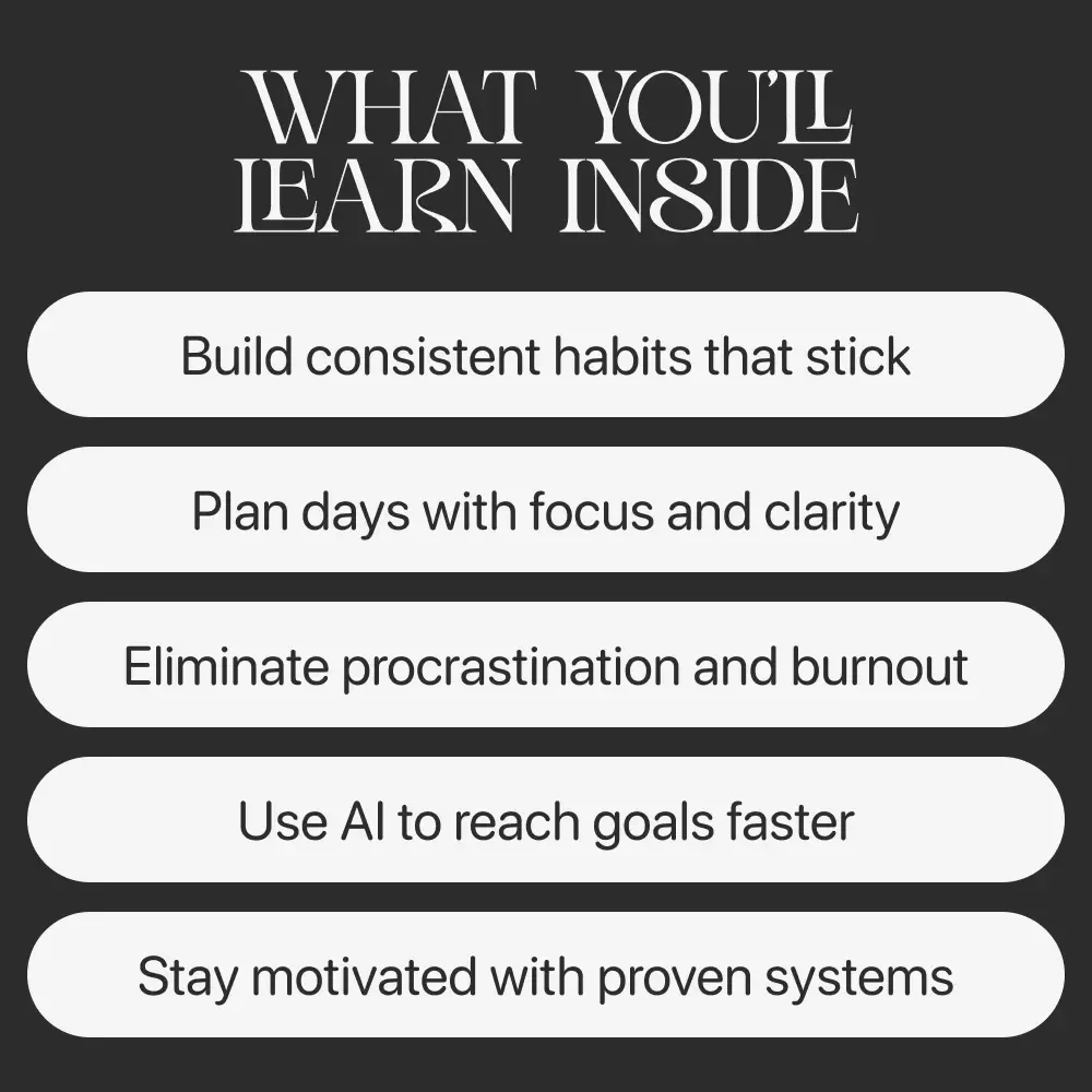The Growth Planner: Master Productivity, Unlock Potential – Digital eBook | Planner for Productivity and Growth | Goal Setting, Time Management & AI Productivity Guide