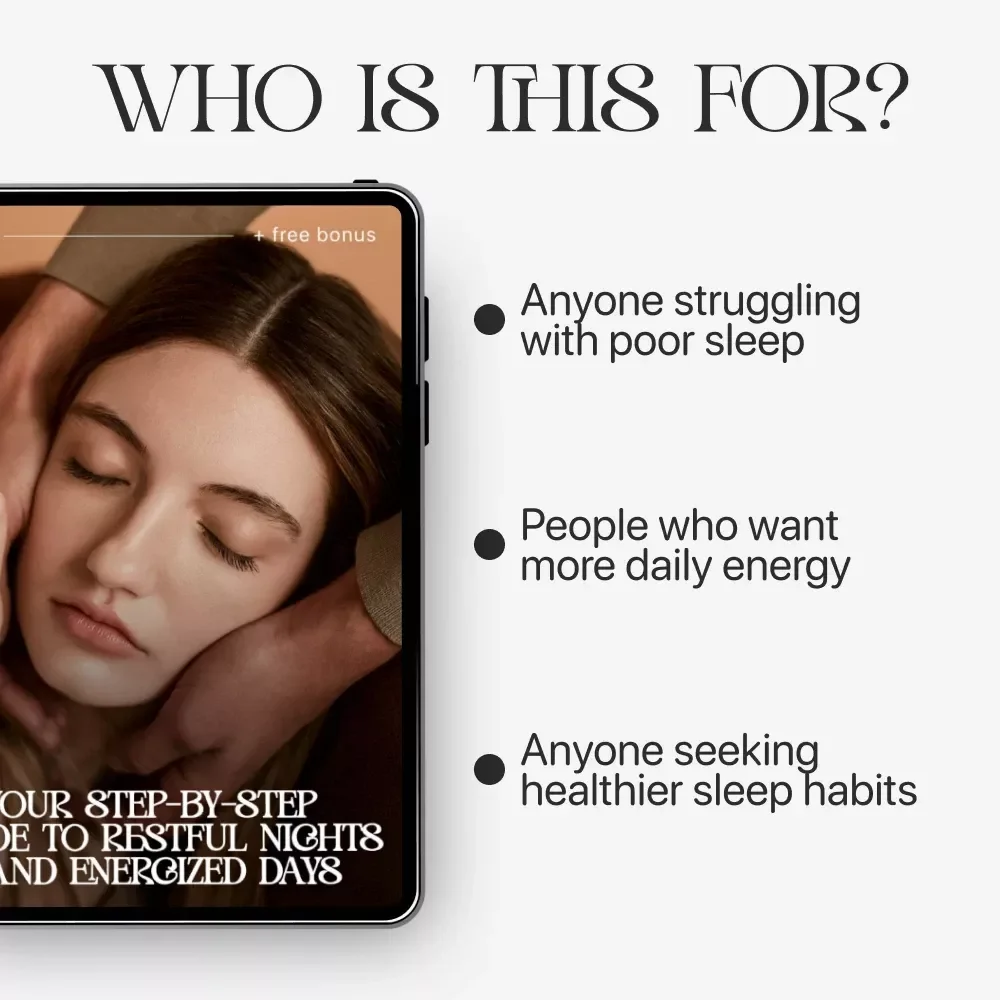 Your Step-by-Step Guide to Restful Nights and Energized Days – Ultimate eBook on How to Improve Sleep Quality Long Term, Healthy Sleep Routine, Insomnia Help, Sleep Optimization Digital Download