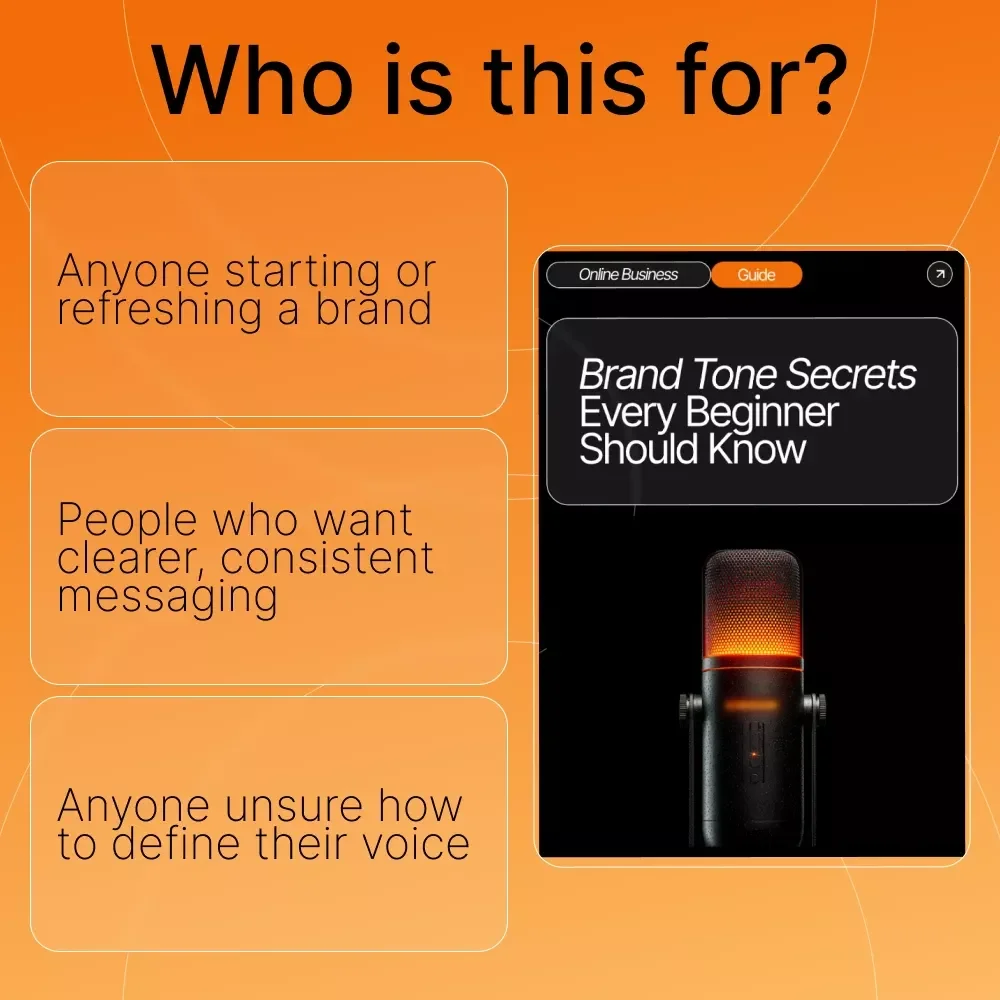 Brand Tone Secrets Every Beginner Should Know | Digital Guide for Entrepreneurs, Creators & Small Businesses | Brand Tone Ideas for Beginners | Learn How to Build a Consistent, Memorable Brand Voice