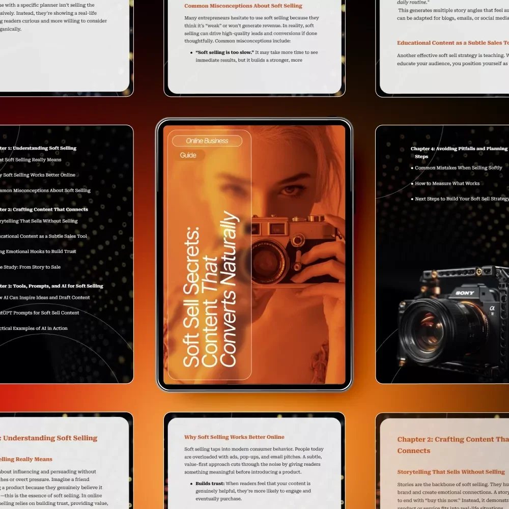 Soft Sell Secrets: Content That Converts Naturally | Digital Guide for Creators & Entrepreneurs | Learn Content Ideas for Selling Softly Without Pressure