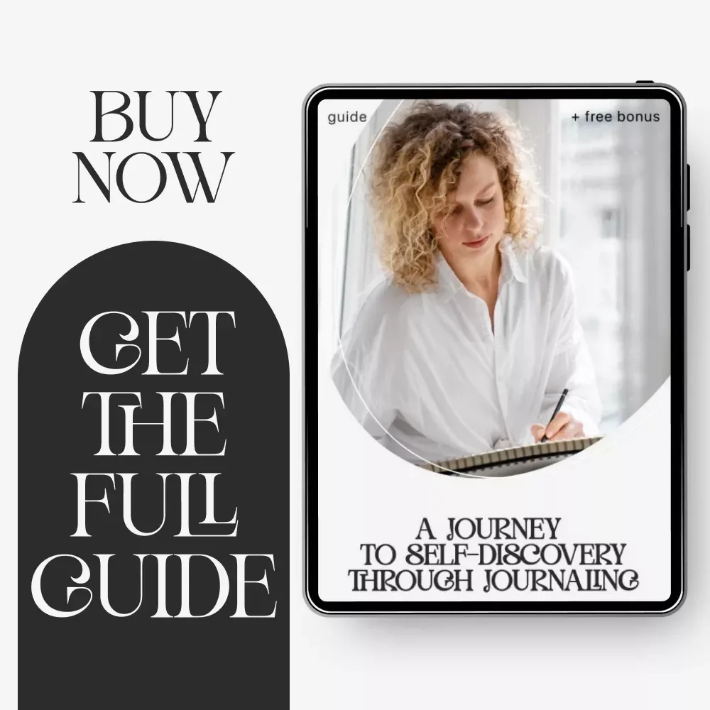 A Journey to Self-Discovery Through Journaling – journal for self discovery Guide | Self Reflection Workbook | Personal Growth Digital Download