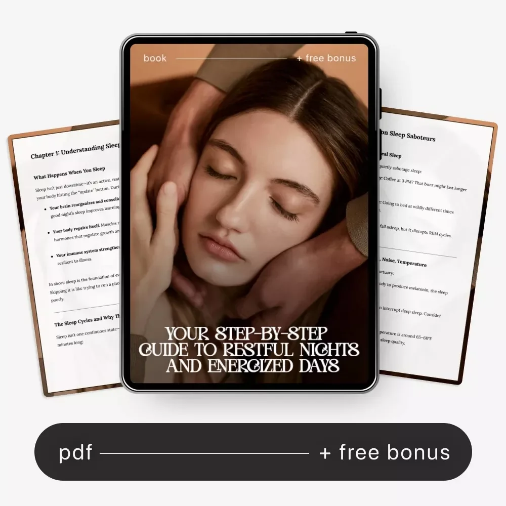 Your Step-by-Step Guide to Restful Nights and Energized Days – Ultimate eBook on How to Improve Sleep Quality Long Term, Healthy Sleep Routine, Insomnia Help, Sleep Optimization Digital Download