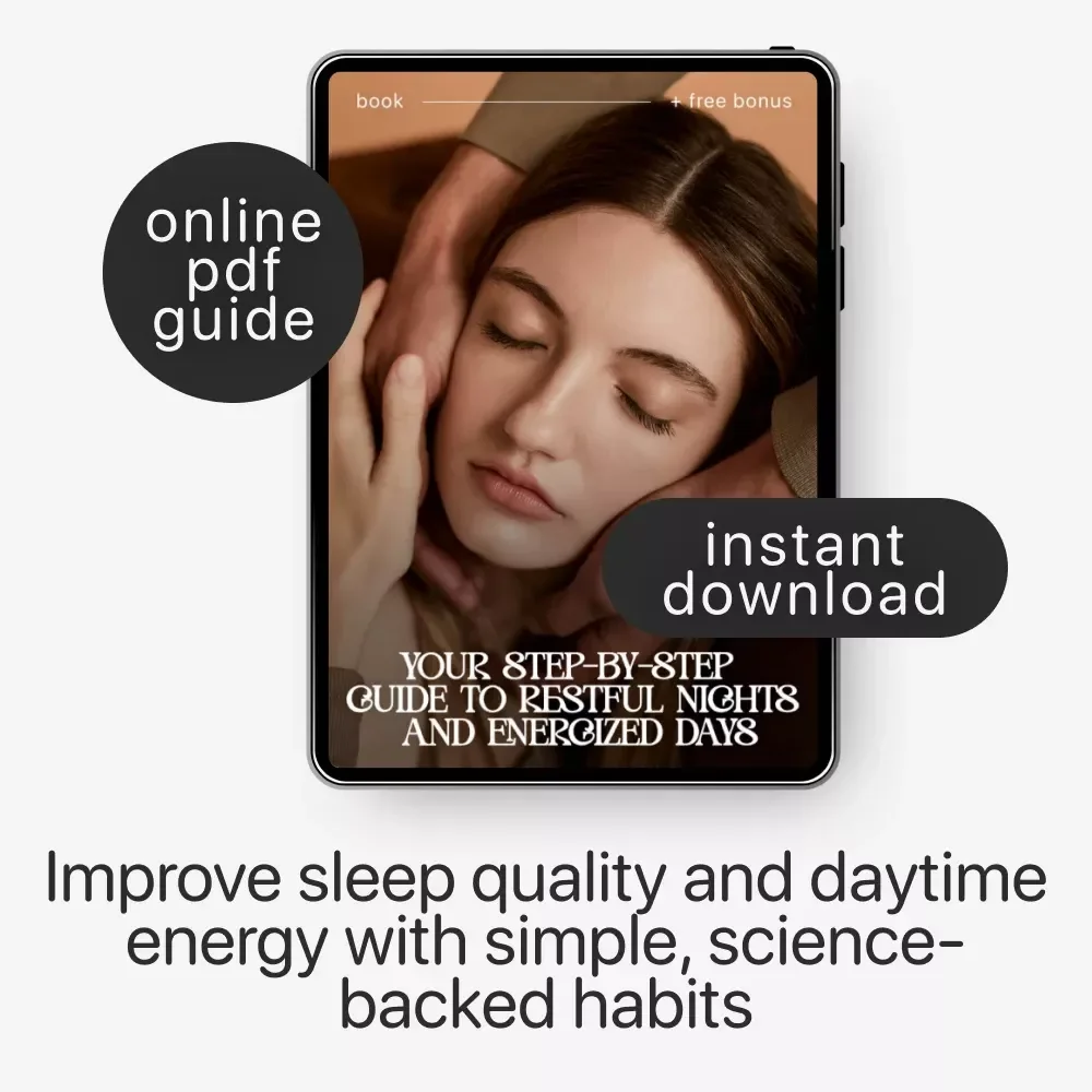 Your Step-by-Step Guide to Restful Nights and Energized Days – Ultimate eBook on How to Improve Sleep Quality Long Term, Healthy Sleep Routine, Insomnia Help, Sleep Optimization Digital Download