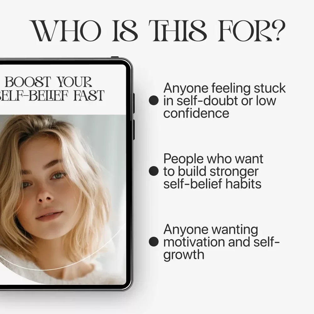 Boost Your Self-Belief Fast | Confidence Building Guide | How to Believe in Myself More | Digital Personal Growth Workbook