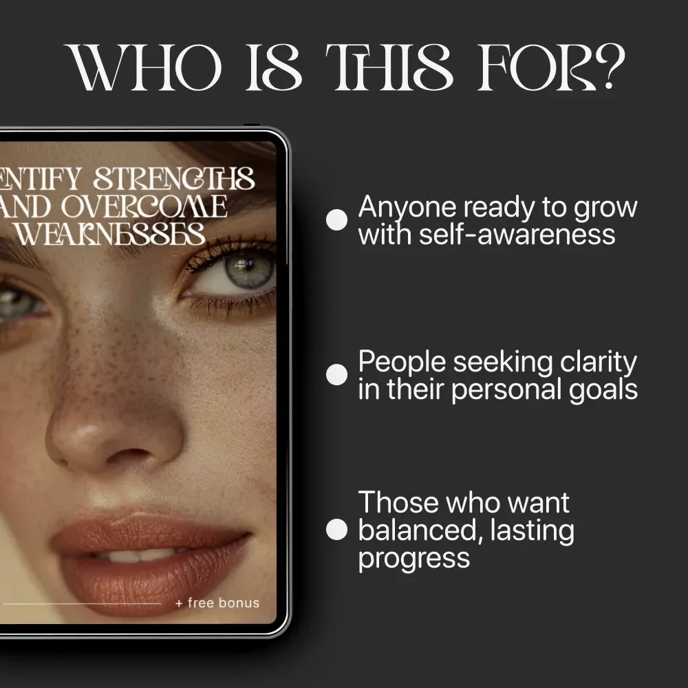 Identify Strengths and Overcome Weaknesses | Learn How to Identify Your Strengths and Weaknesses | Digital Self-Discovery eBook