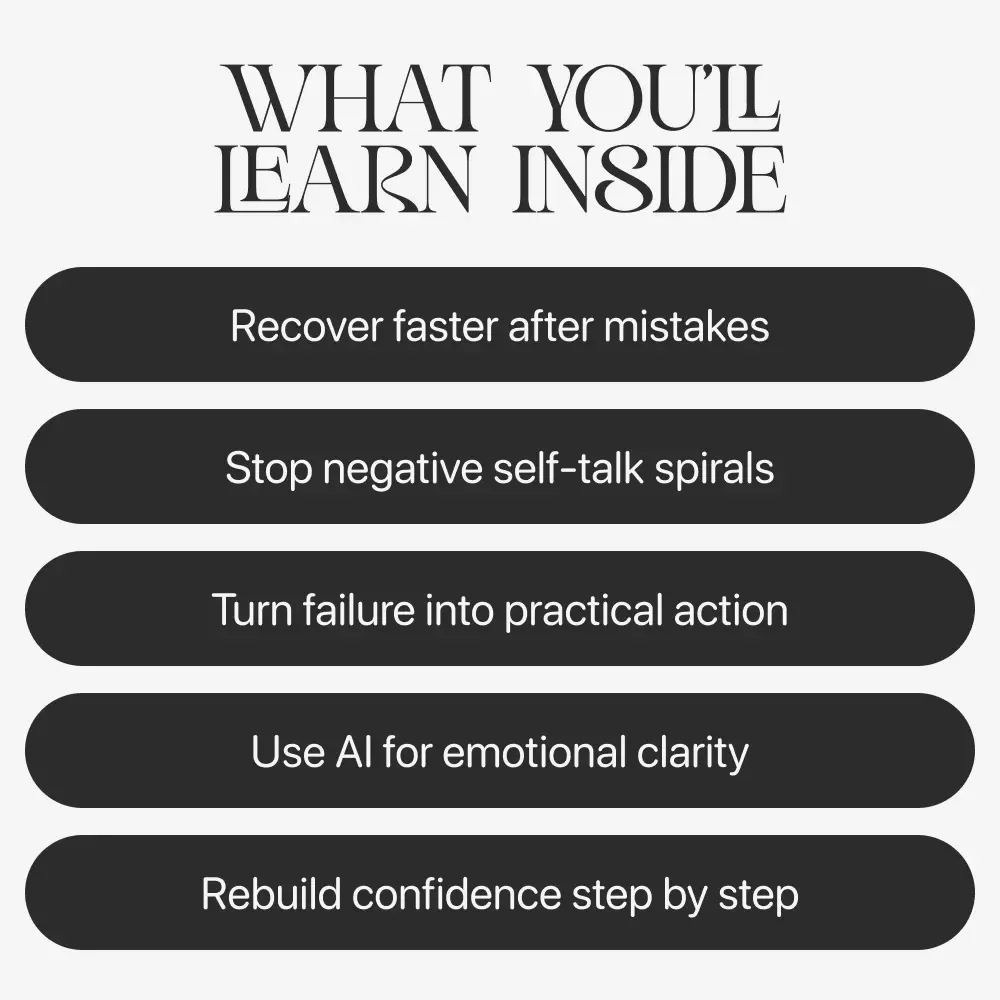 A Guide to Reset, Recover, and Move Forward | Ebook for Growth, Emotional Reset, how to bounce back after messing up, Self-Reflection & Recovery Download