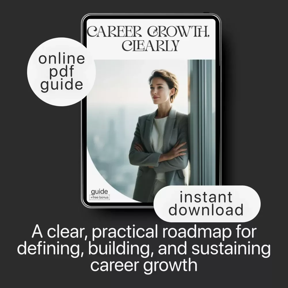 Career Growth, Clearly – Career Growth Guide, Digital Download, Career Planning eBook, Skill-Building Checklist, AI Career Prompts Toolkit