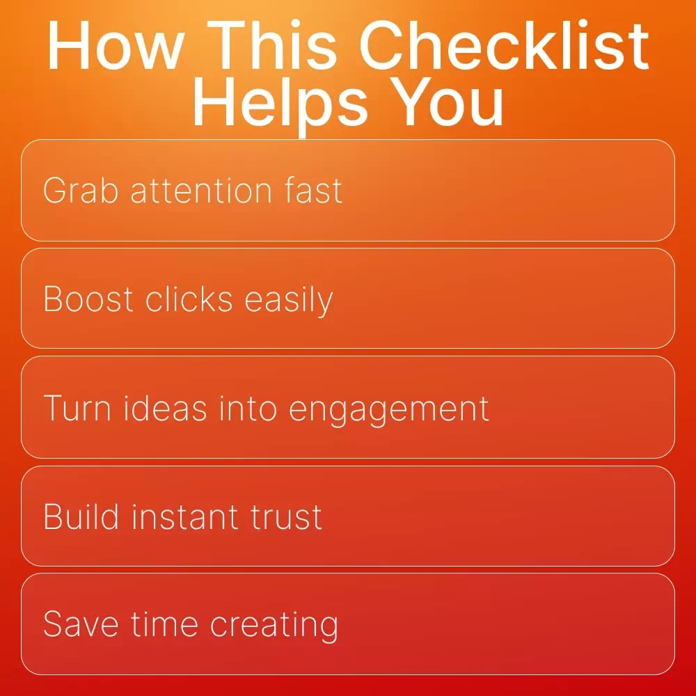 The “Click-Me” Content Hooks Checklist | Digital Download for Creators, Marketers & Entrepreneurs | Master Writing Content Hooks People Click Instantly