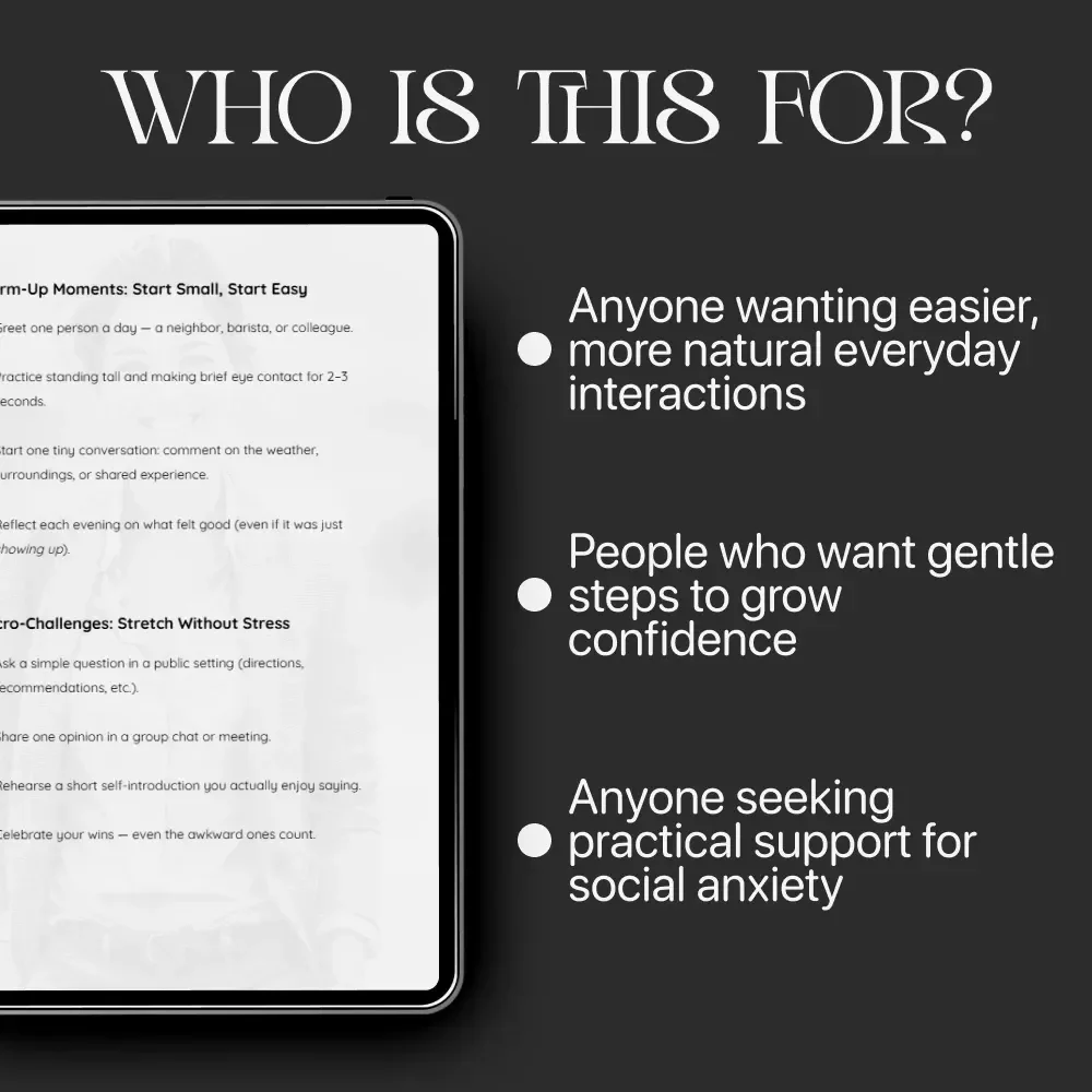 Social Confidence, Step by Step | Social Confidence Guide | Digital Download Self-Help eBook for Social Skills & Personal Growth