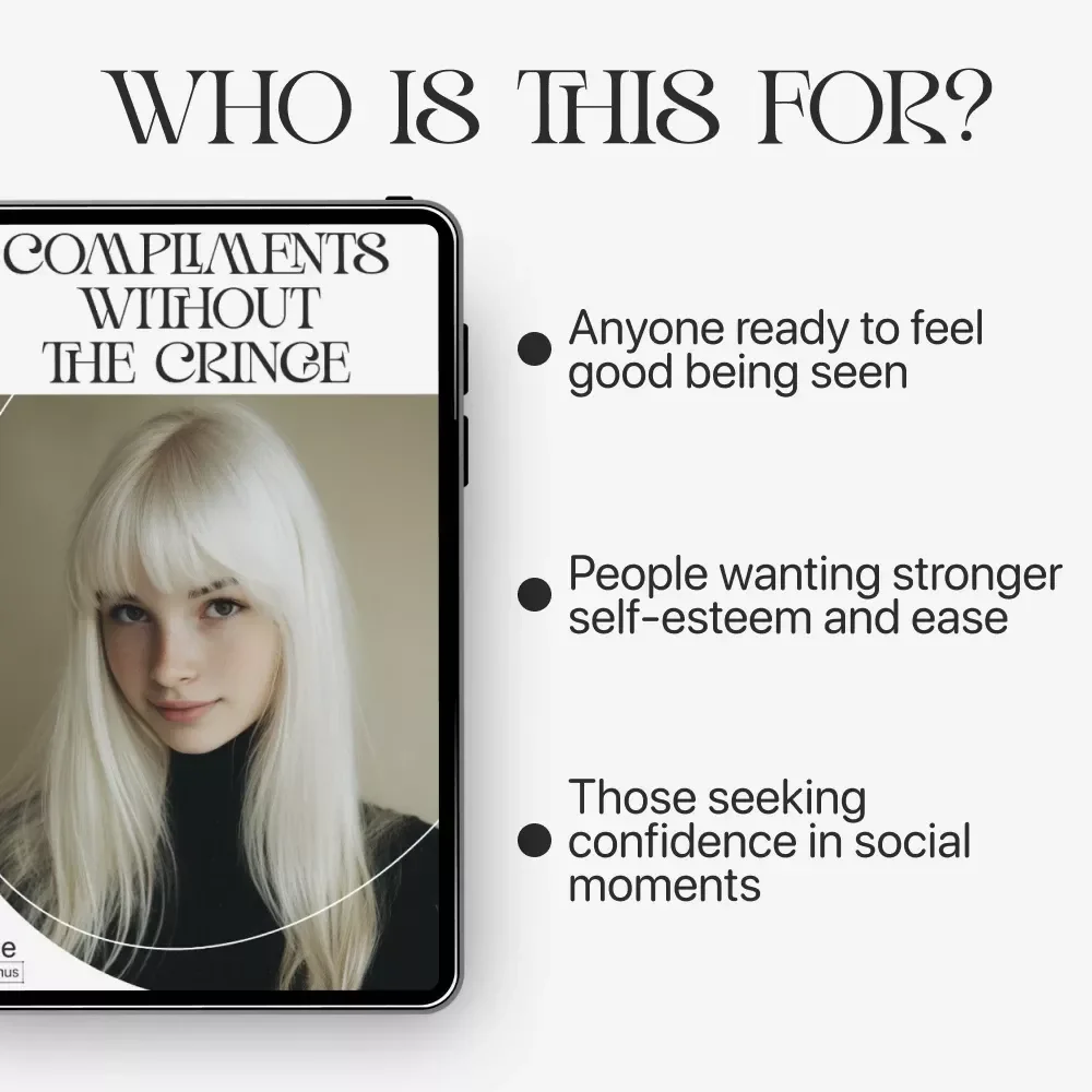 Compliments Without the Cringe | Confidence-Building Guide for How to Stop Feeling Weird About Compliments | Self-Improvement eBook Download