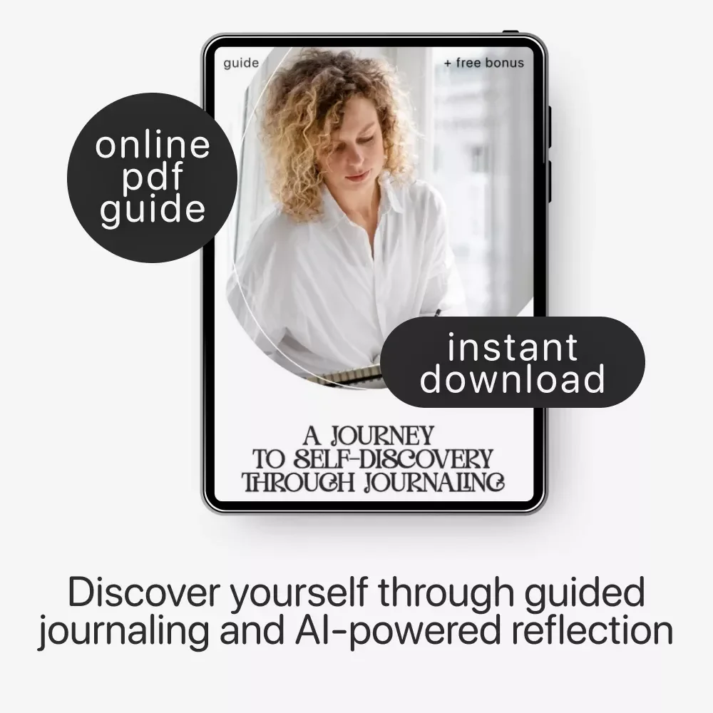A Journey to Self-Discovery Through Journaling – journal for self discovery Guide | Self Reflection Workbook | Personal Growth Digital Download