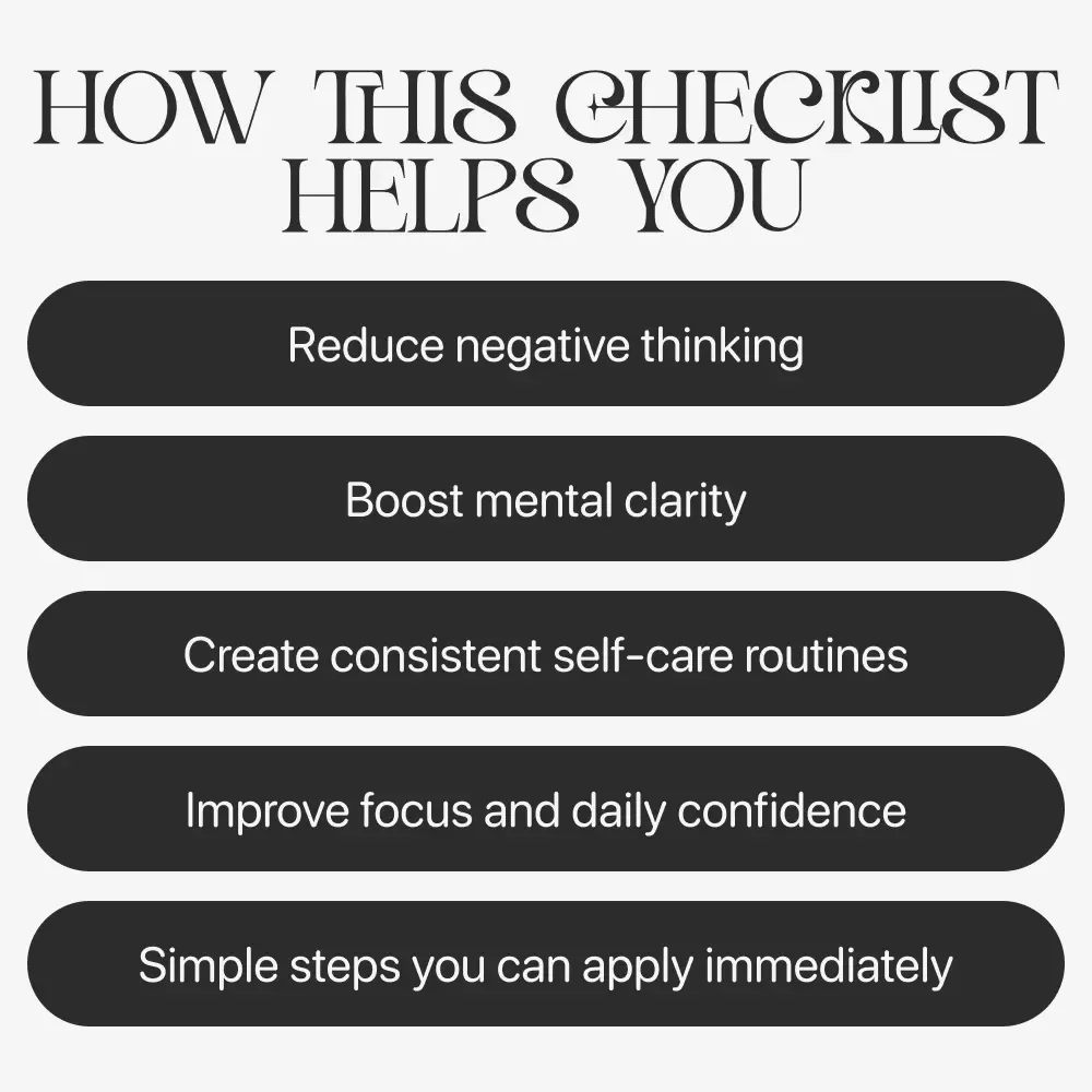 10 Steps to a Brighter Mindset | Positive Thinking Guide | Self Improvement eBook | Printable Daily Mindset Checklist | Digital Download for Personal Growth