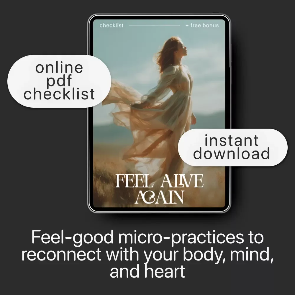Feel Alive Again Checklist – Digital Download Self-Care Guide, Mindfulness eBook, Daily Wellness Routine, Mental Health Checklist, Quick Reset Practices