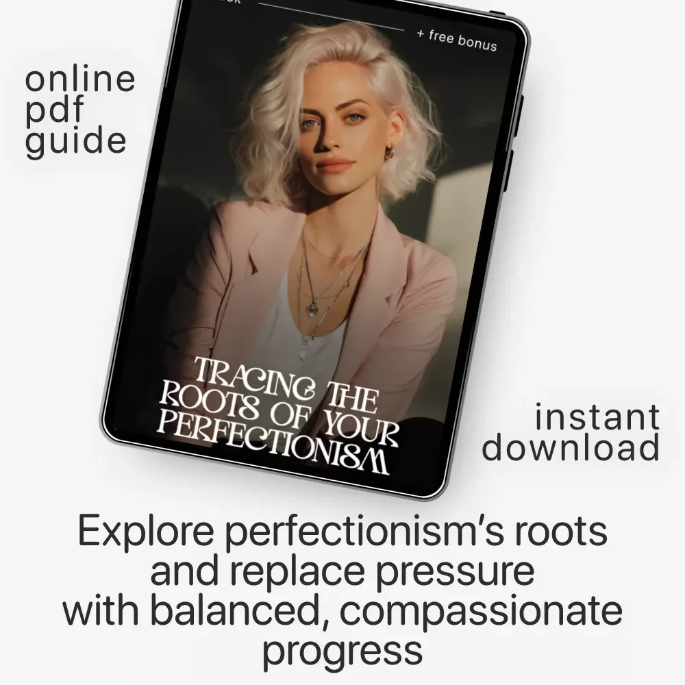 Tracing the Roots of Your Perfectionism – How to Understand Why I’m a Perfectionist | Self-Discovery Guide, Mindset Workbook, Digital Download eBook
