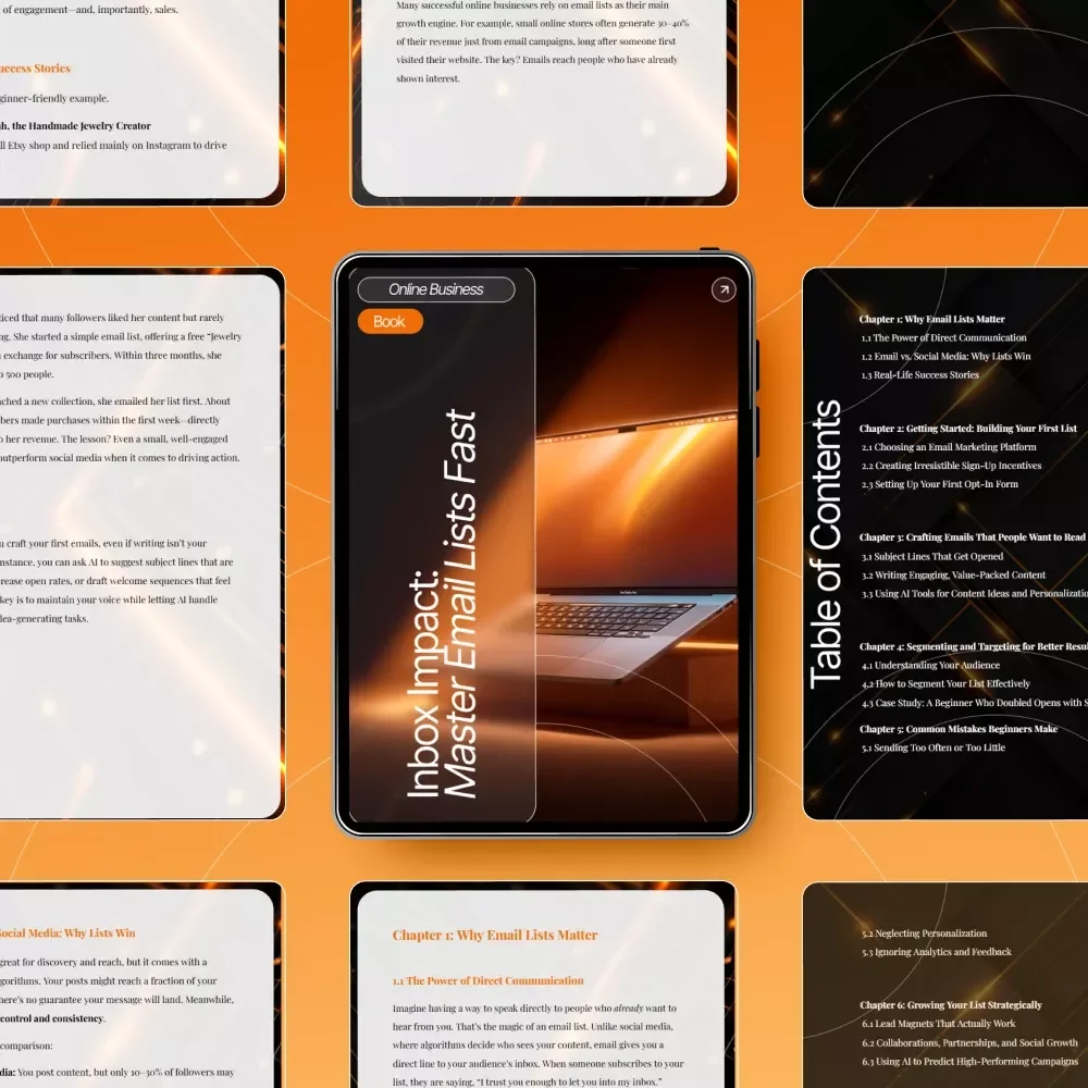 Inbox Impact: Master Email Lists Fast — Email List Basics for Beginners, Digital Download Guide, eBook for Email Marketing Growth, List Building for New Entrepreneurs