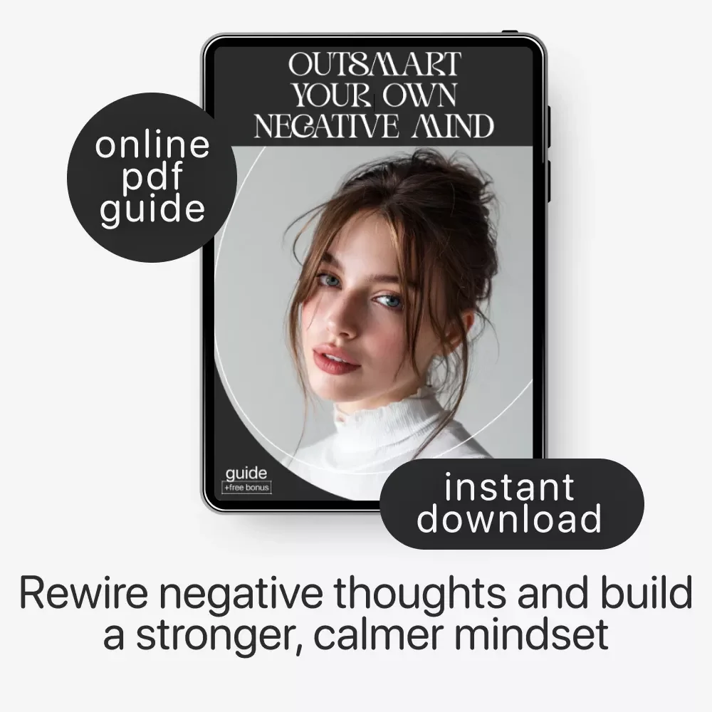 Outsmart Your Own Negative Mind | Self-Help eBook for Reframing Negative Thoughts, Overcoming Self-Doubt, Mindset Reset Guide, AI Mental Wellness Prompts | Digital Download