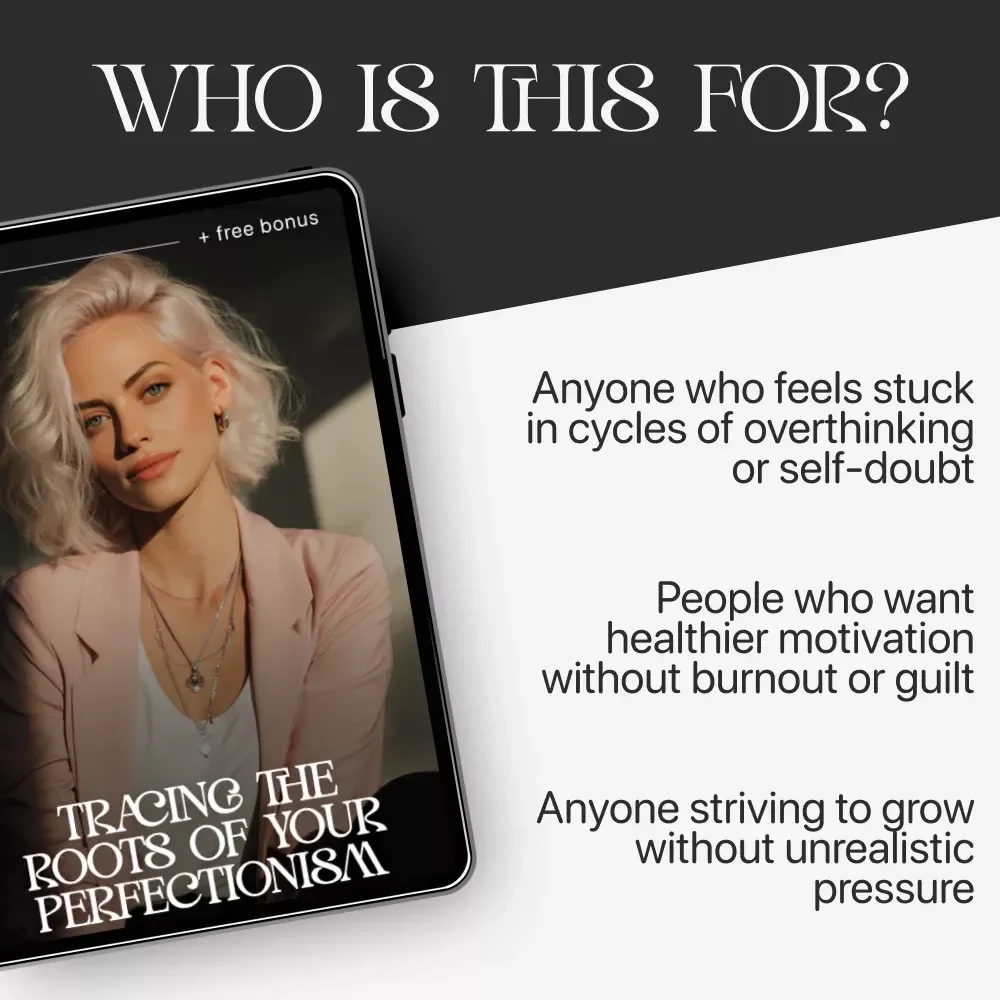 Tracing the Roots of Your Perfectionism – How to Understand Why I’m a Perfectionist | Self-Discovery Guide, Mindset Workbook, Digital Download eBook
