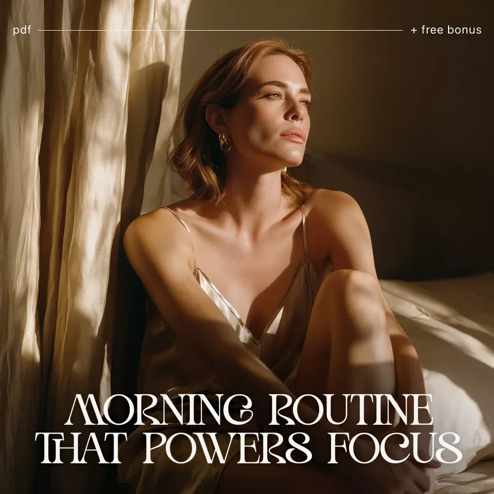 A Morning Routine That Powers Focus | Printable Checklist for Productivity, Daily Ritual Planner, morning routines that fuel focus, Digital Download